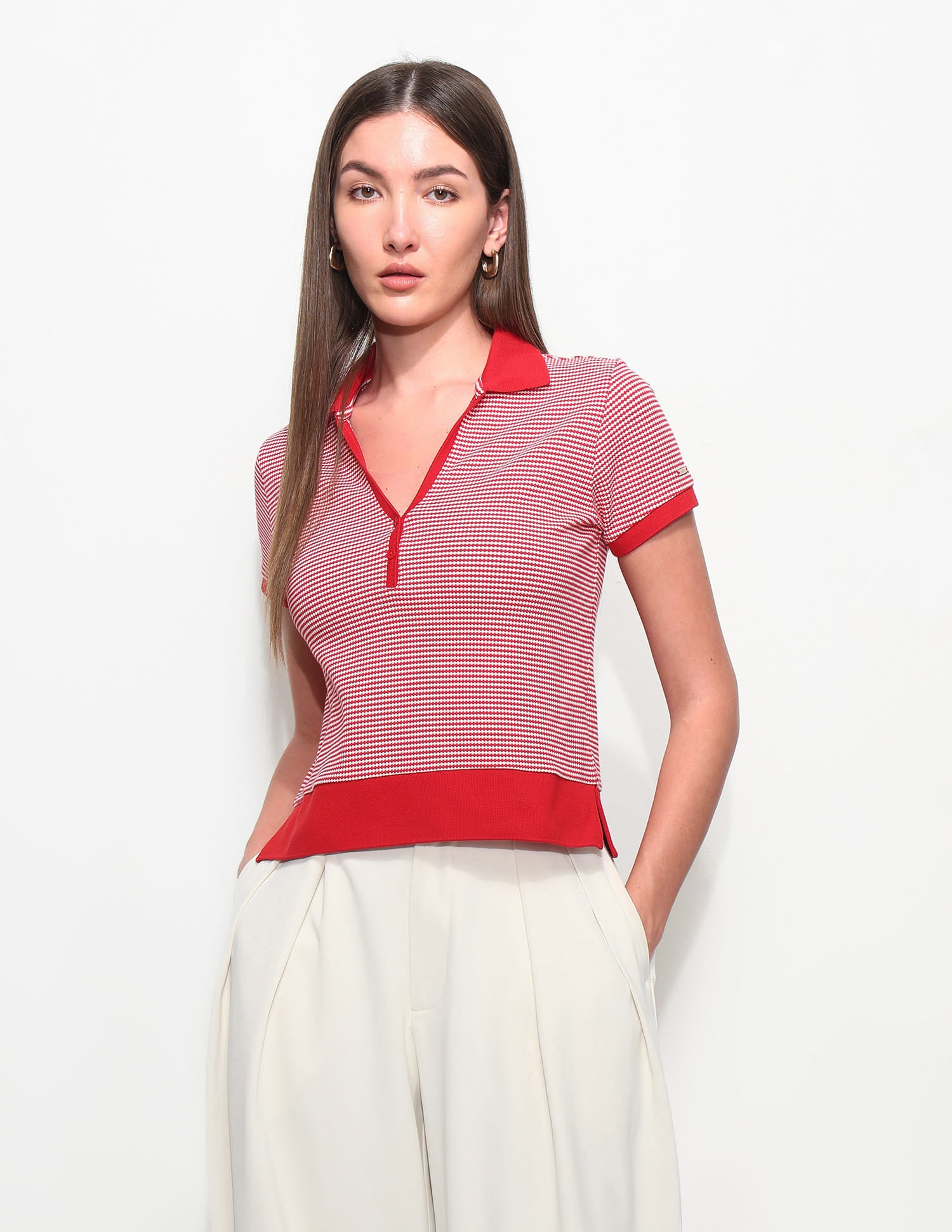 Relaxed Fit Textured Polo Shirt - Image 7
