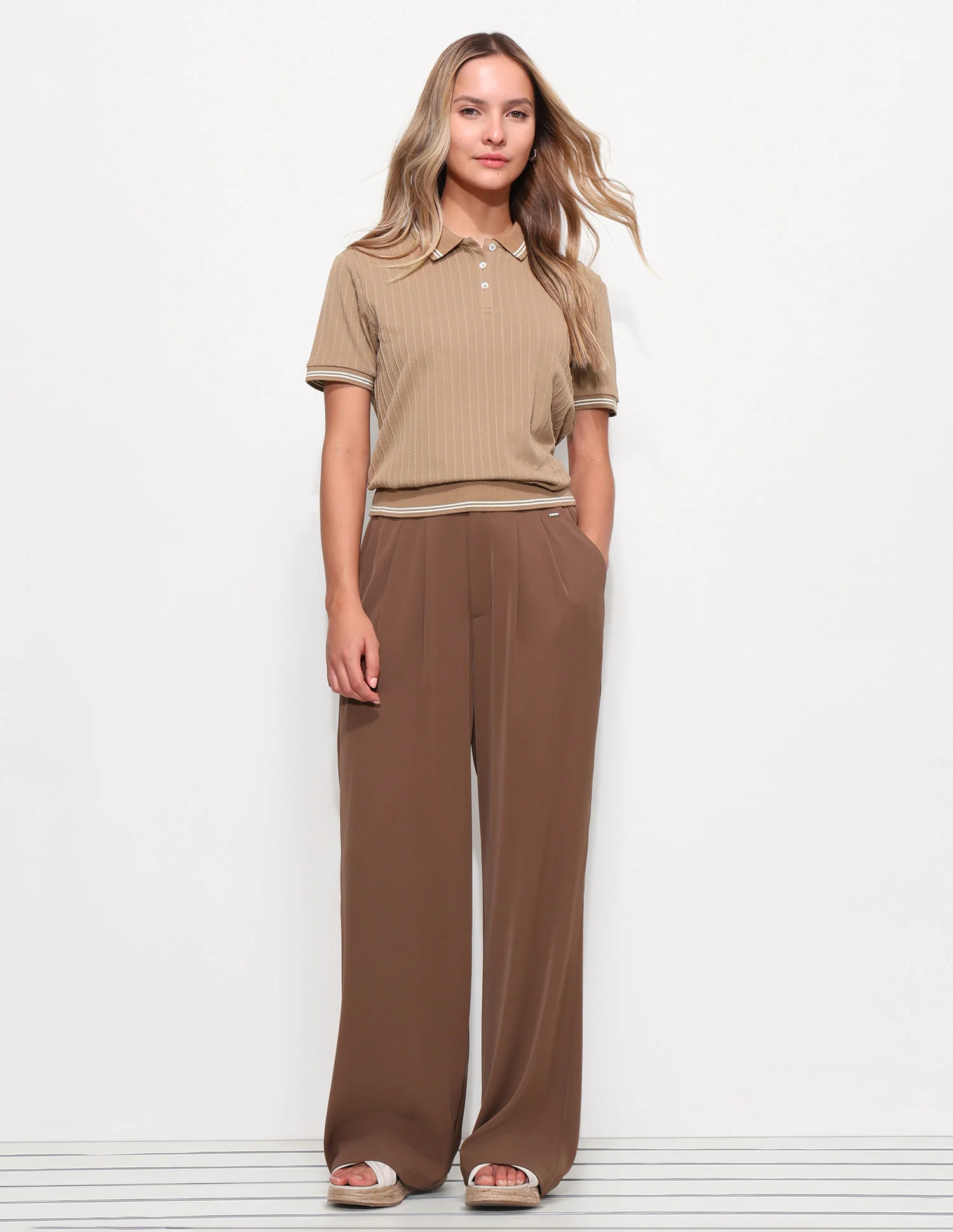 Relaxed Fit Textured Polo Shirt - Image 3