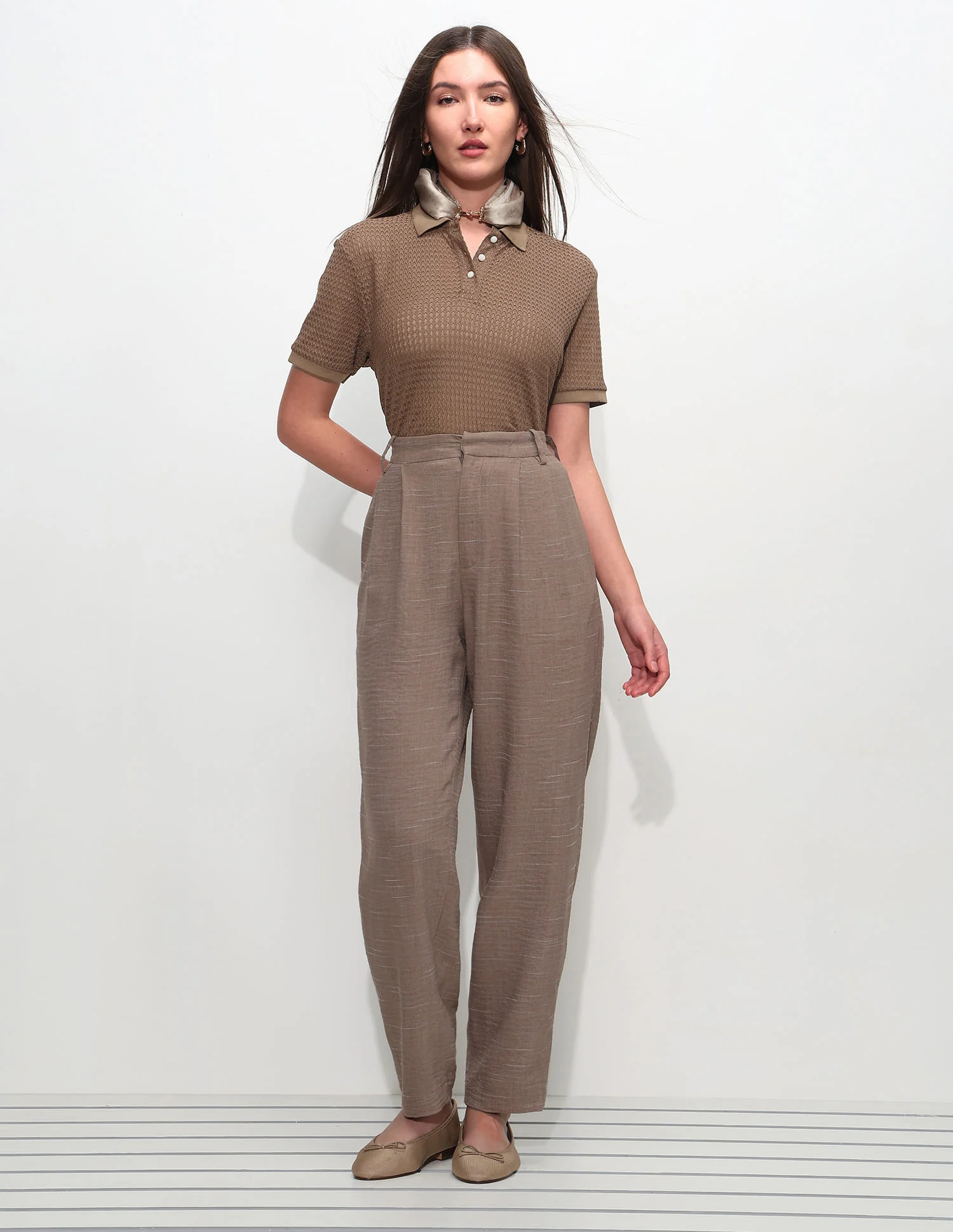 Relaxed Fit Textured Polo Shirt - Image 3