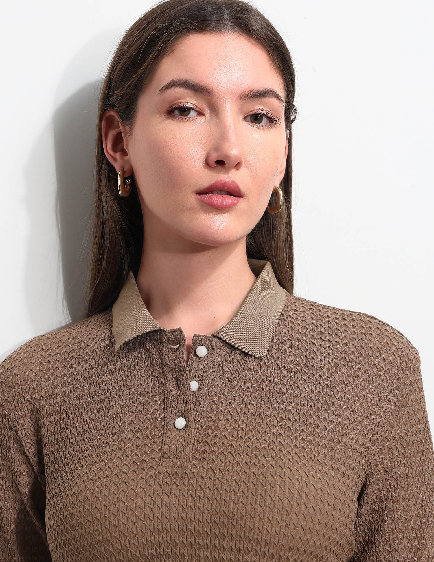 Relaxed Fit Textured Polo Shirt - Image 7
