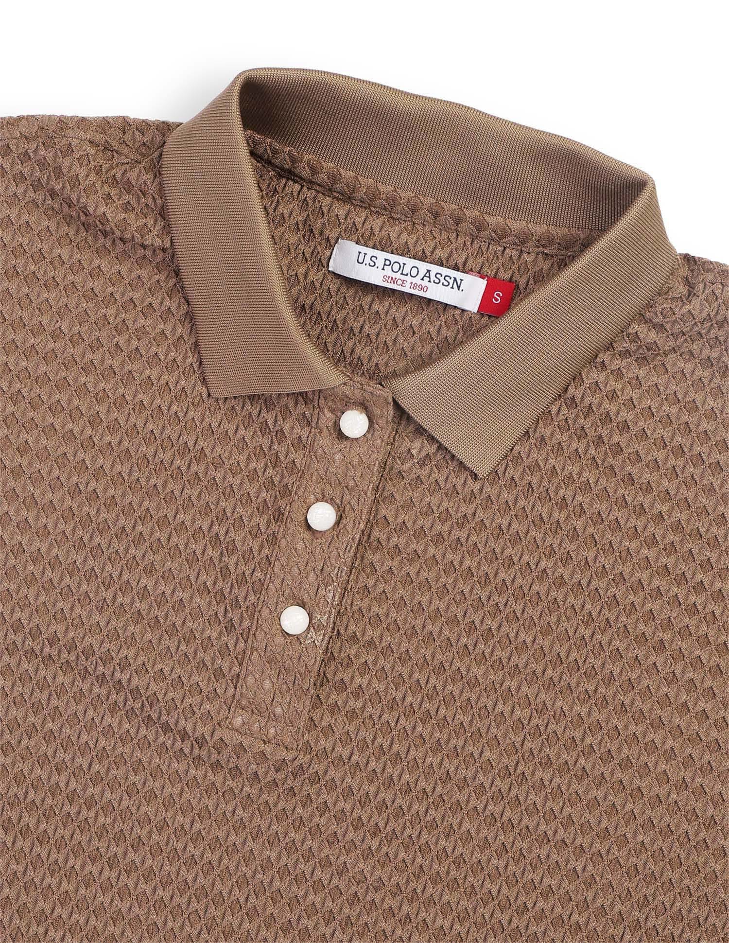 Relaxed Fit Textured Polo Shirt - Image 8