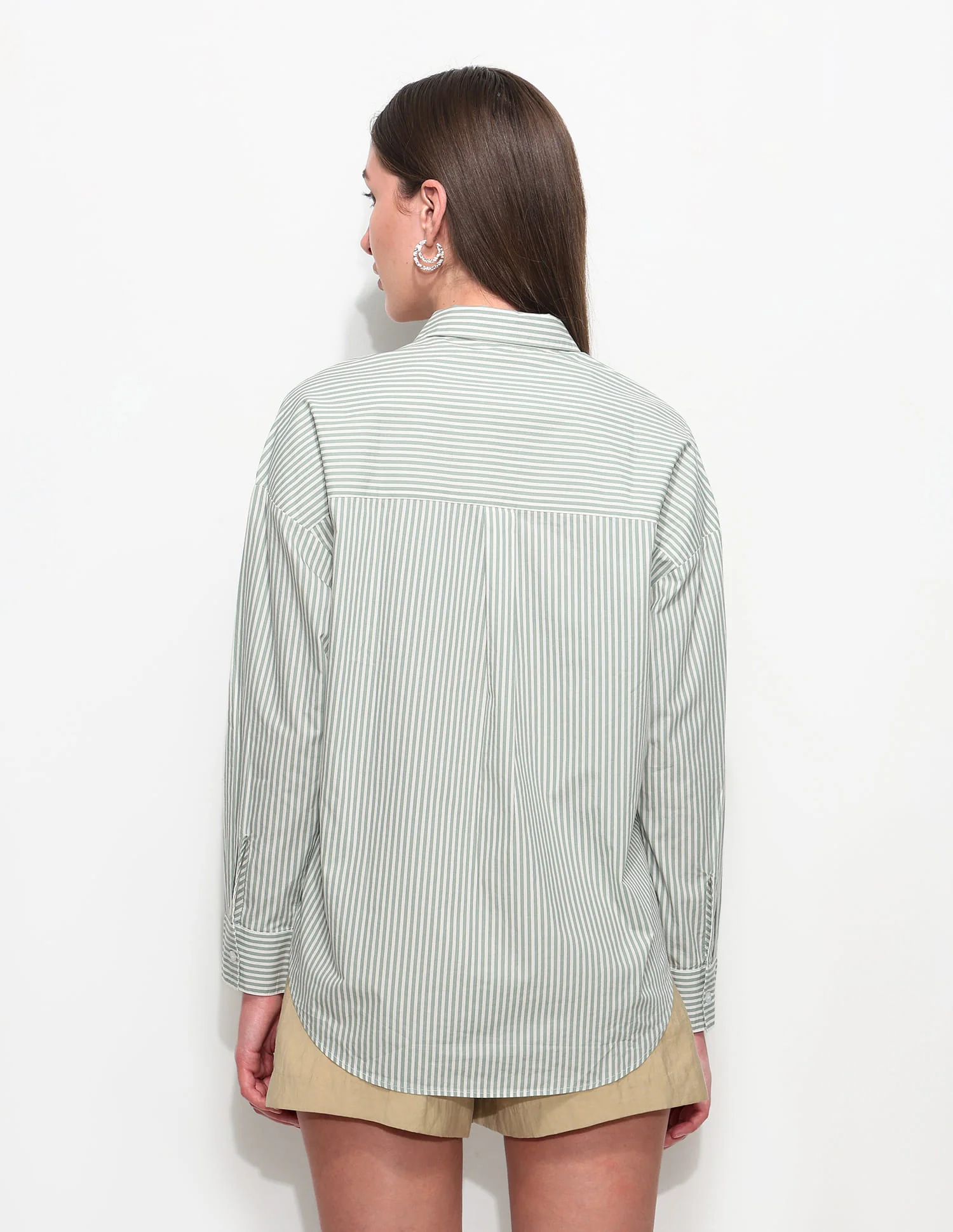 Relaxed Striped Shirt With Embroidery - Image 5