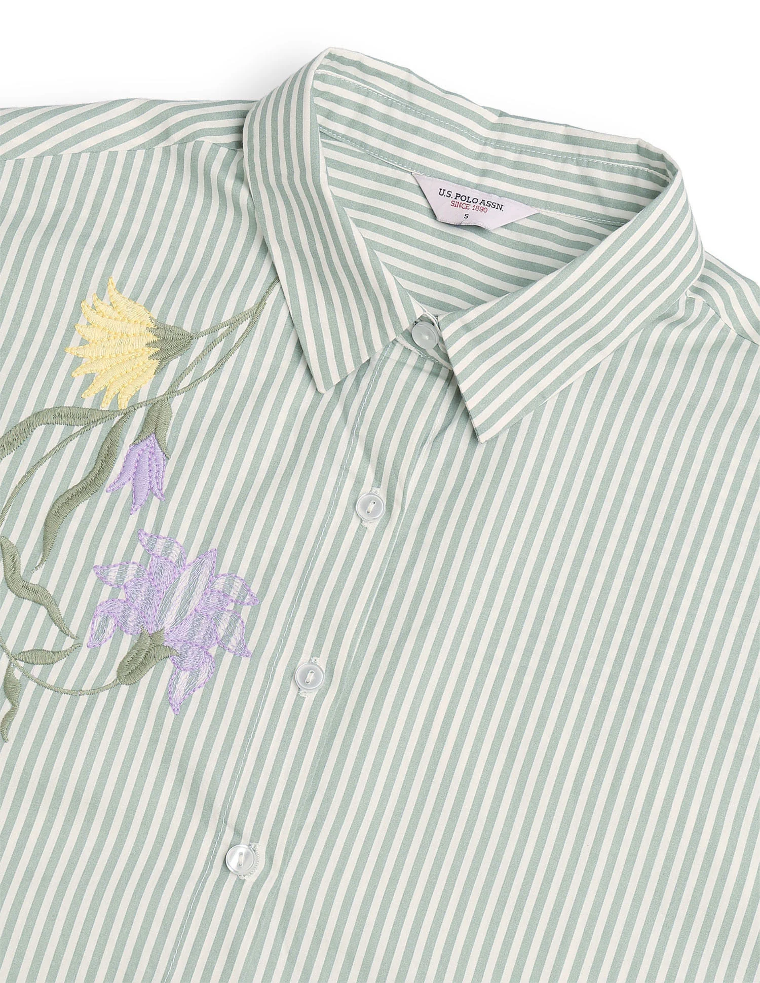 Relaxed Striped Shirt With Embroidery - Image 8