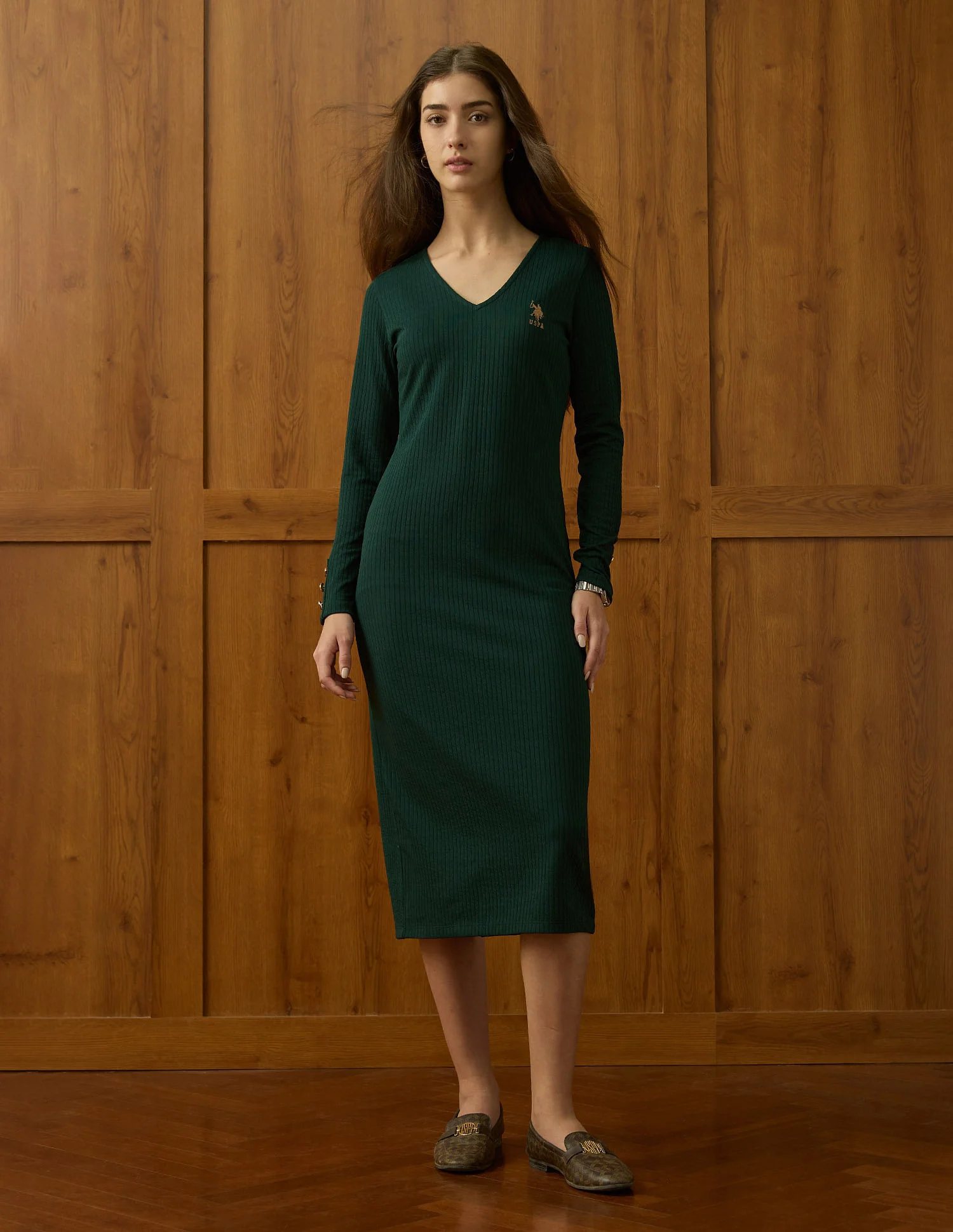 Ribbed Bodycon Dress - Image 6