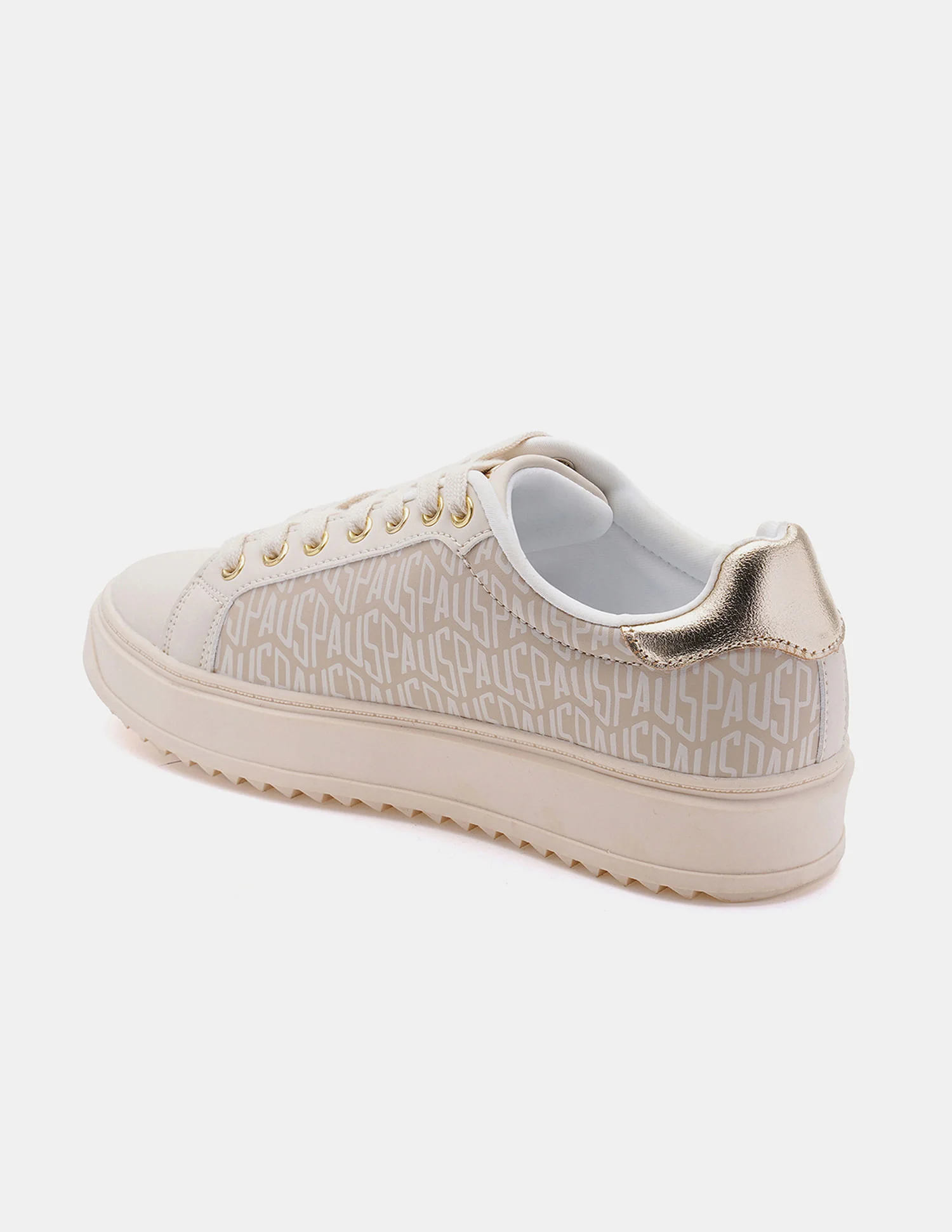 Round Toe Brand Printed Narcisa Sneakers - Image 4