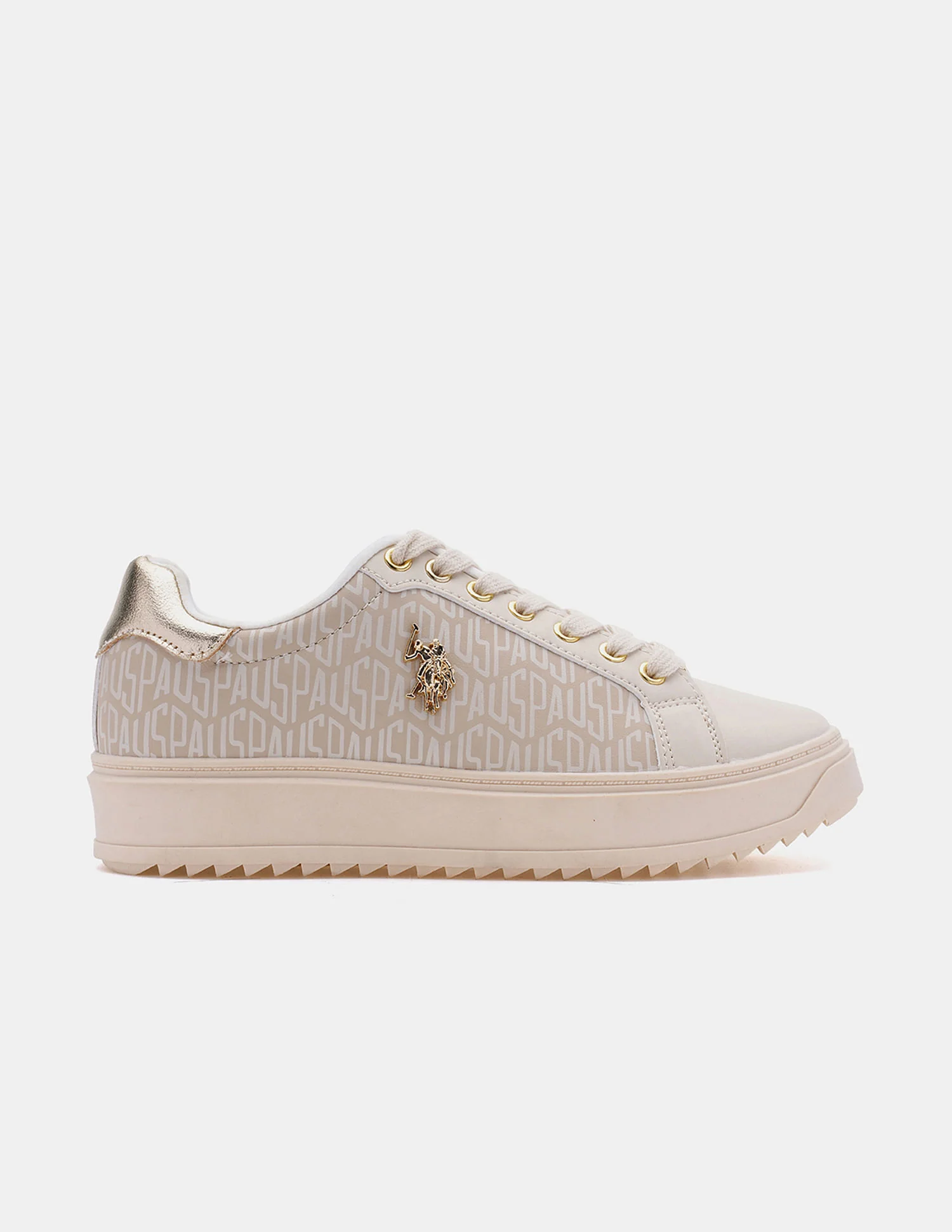 Round Toe Brand Printed Narcisa Sneakers - Image 5