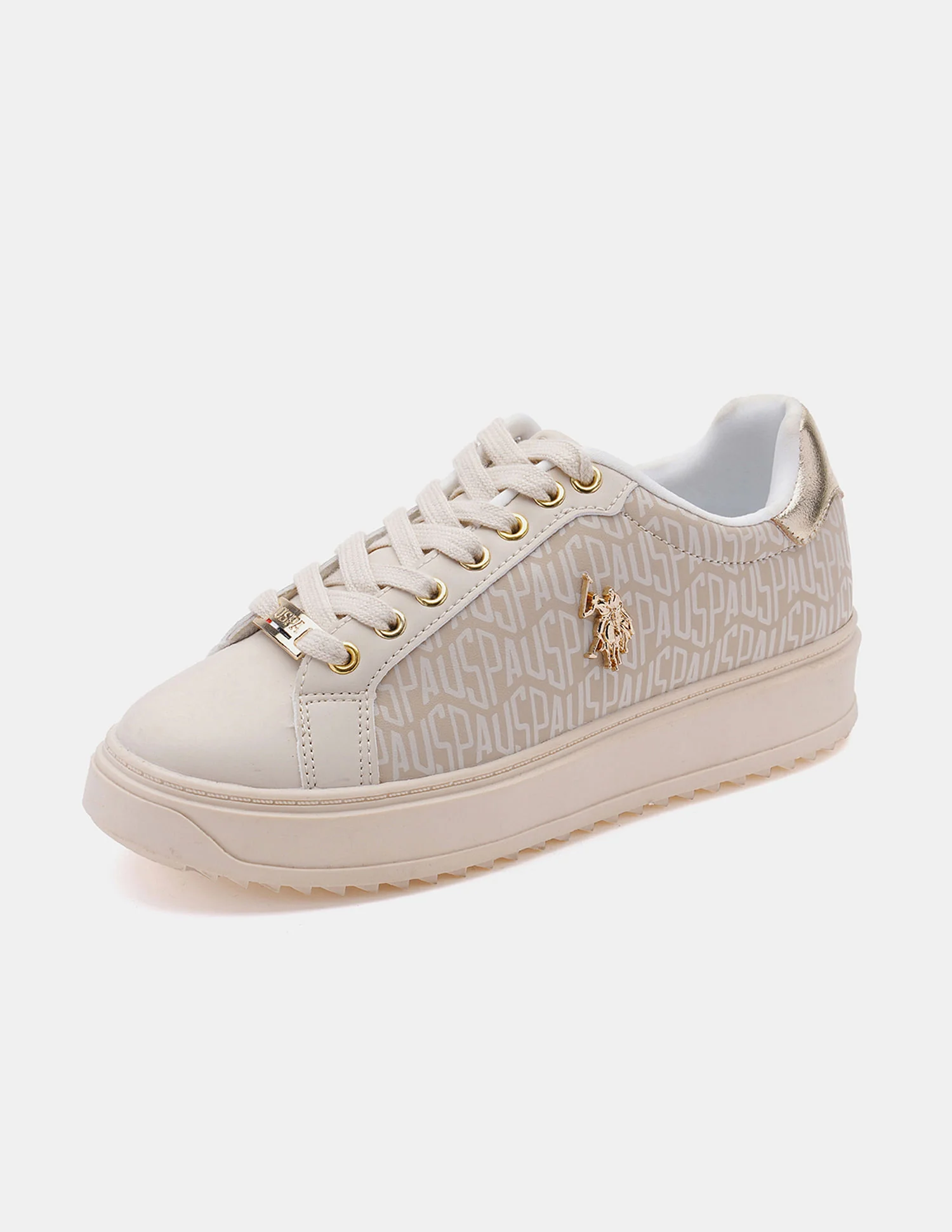 Round Toe Brand Printed Narcisa Sneakers - Image 7