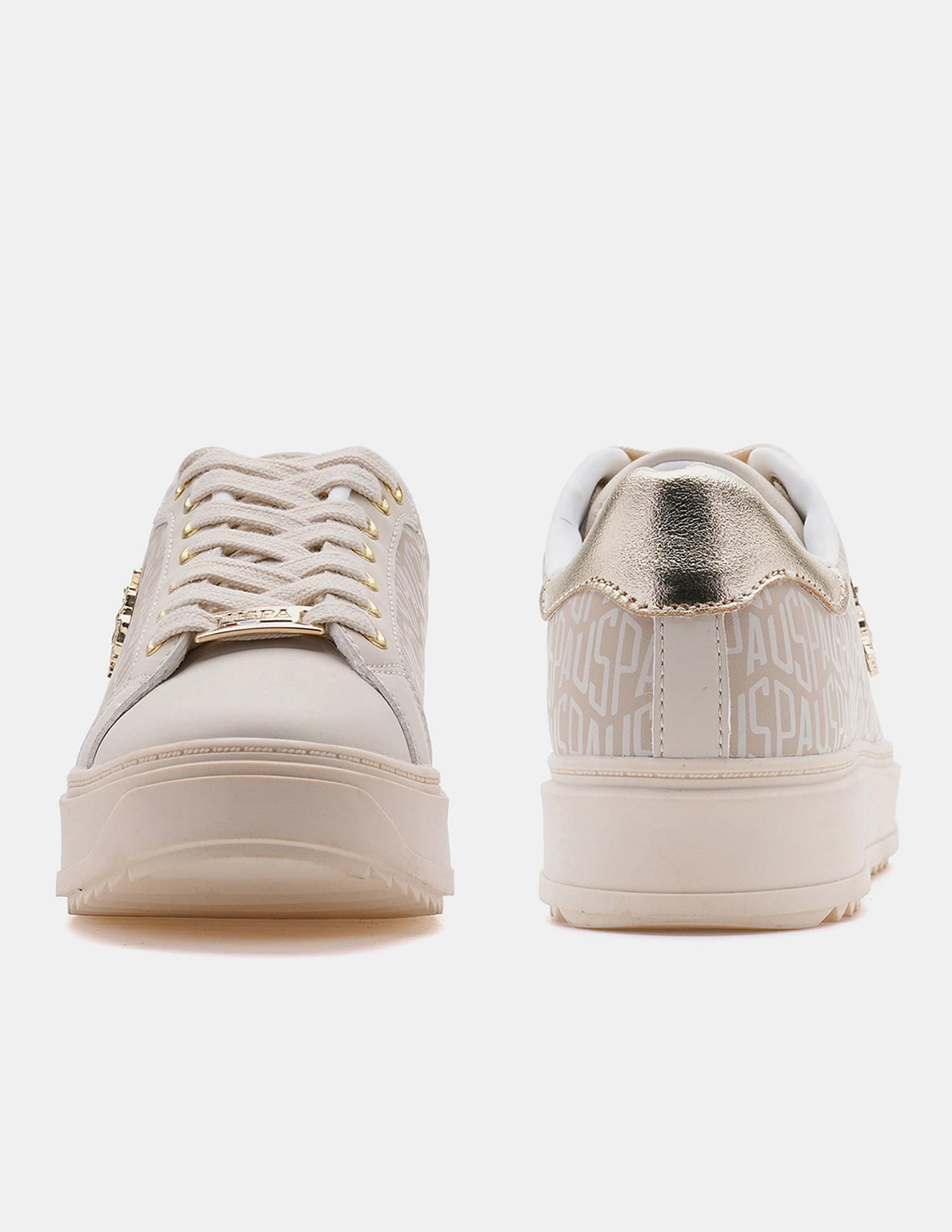 Round Toe Brand Printed Narcisa Sneakers - Image 8