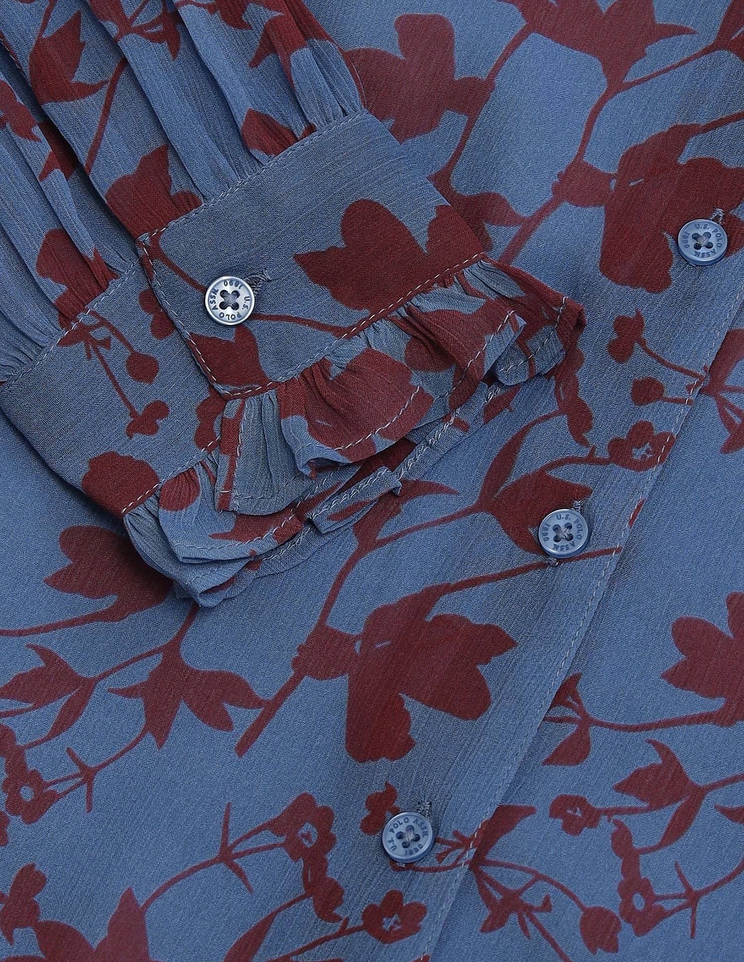Ruffled Button Down Top - Image 9