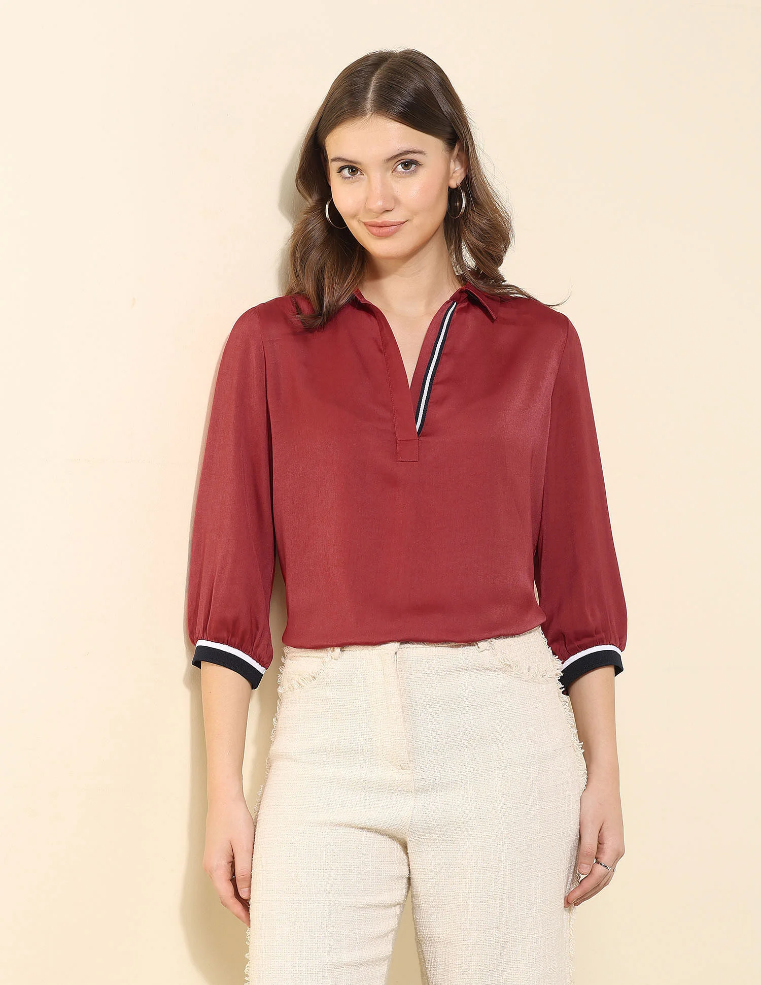 Satin Solid Shirt