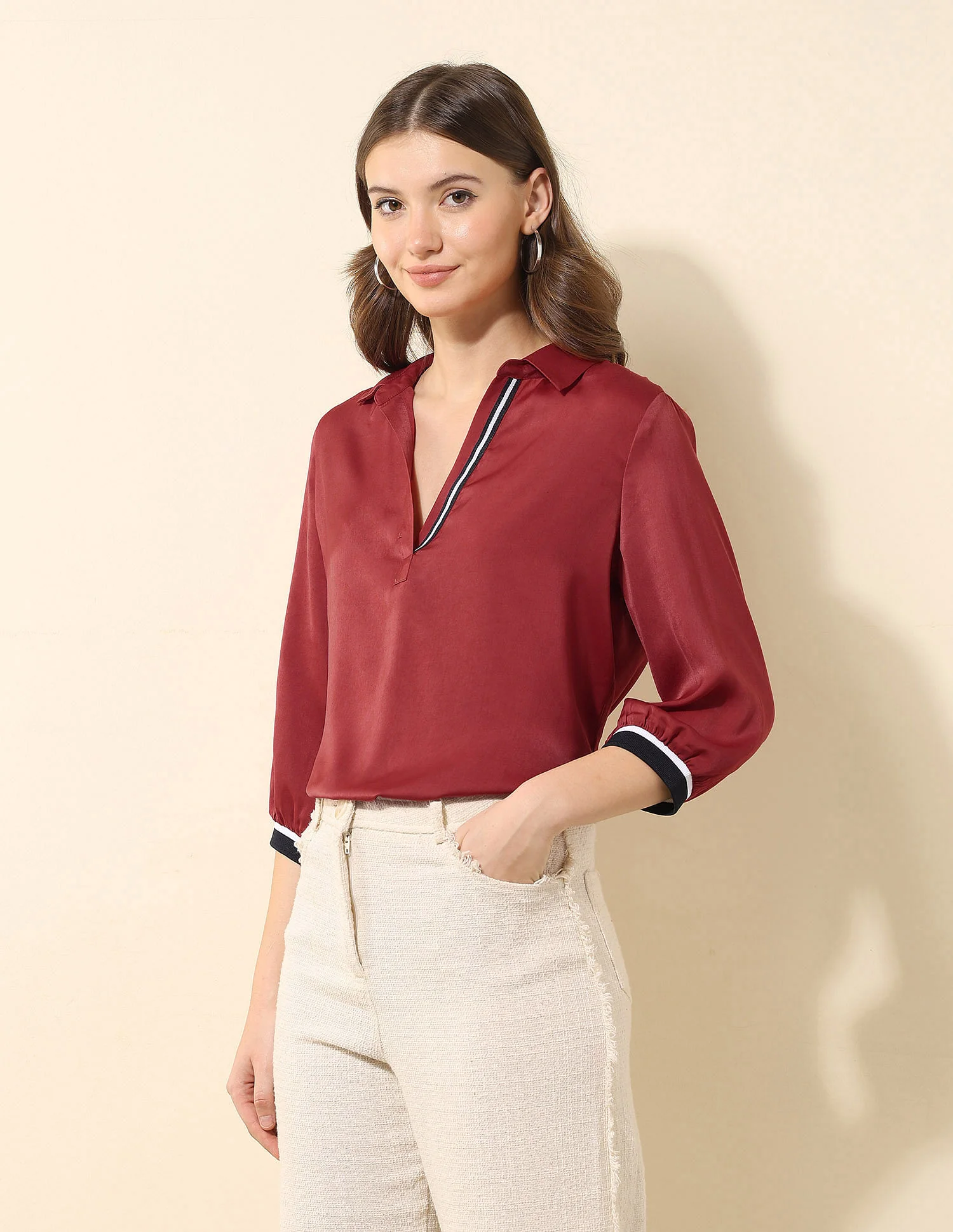 Satin Solid Shirt - Image 4