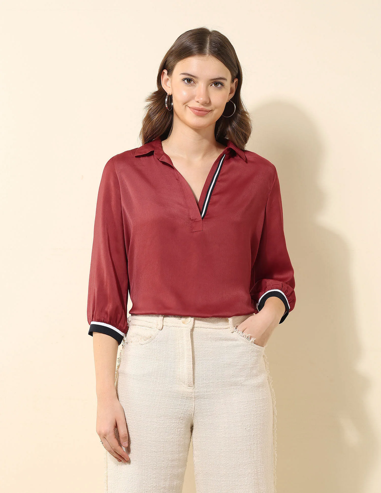 Satin Solid Shirt - Image 6