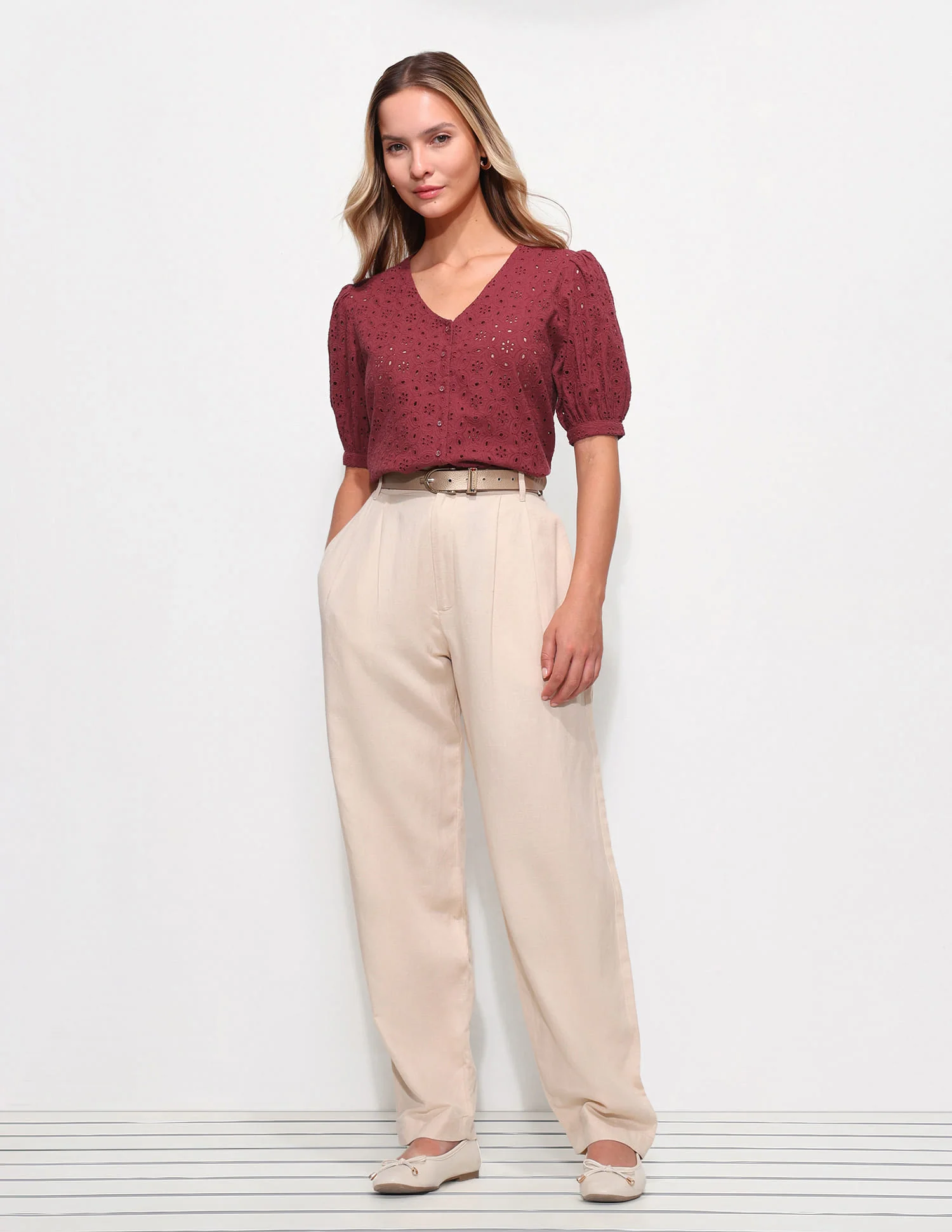 Schiffli Pure Cotton Top - Image 3