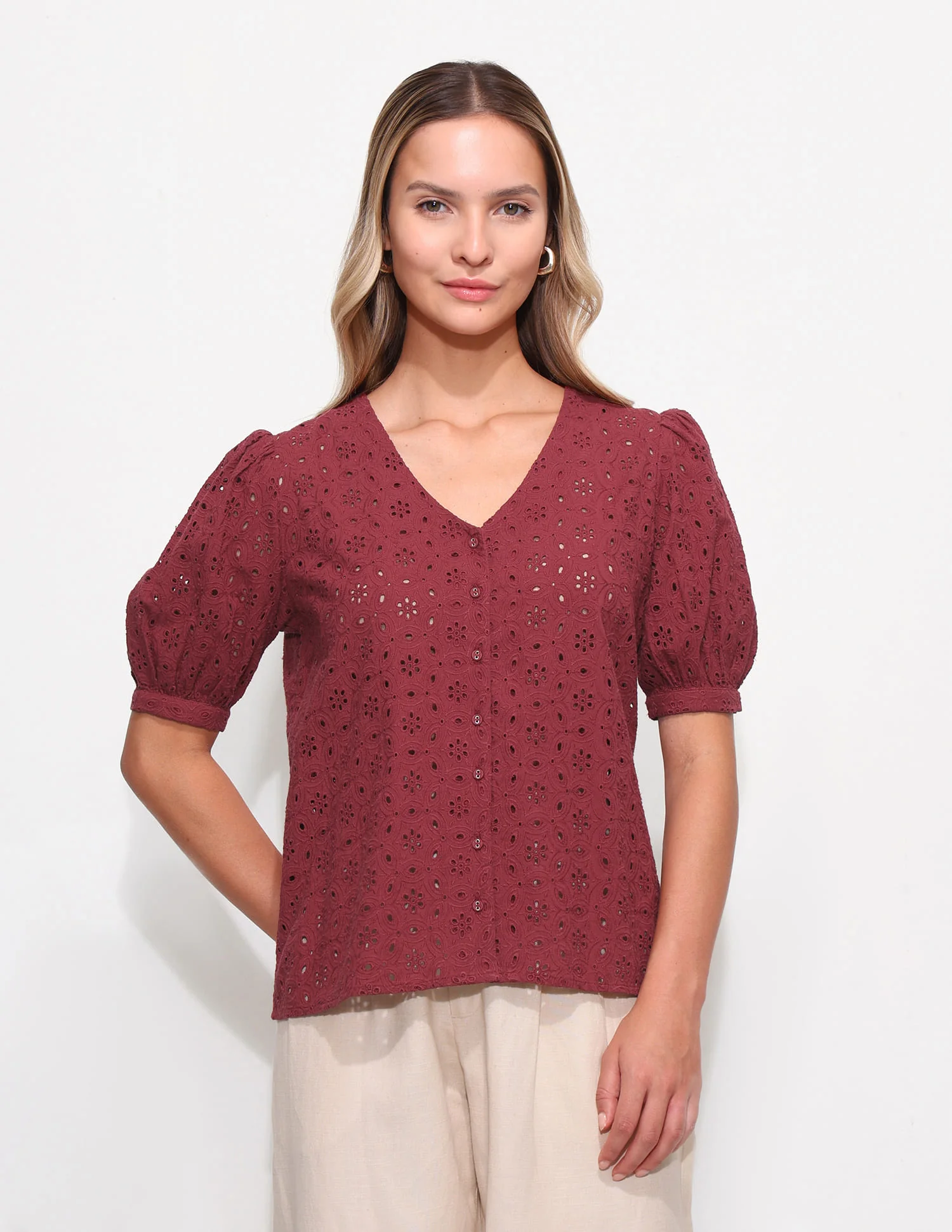 Schiffli Pure Cotton Top - Image 6