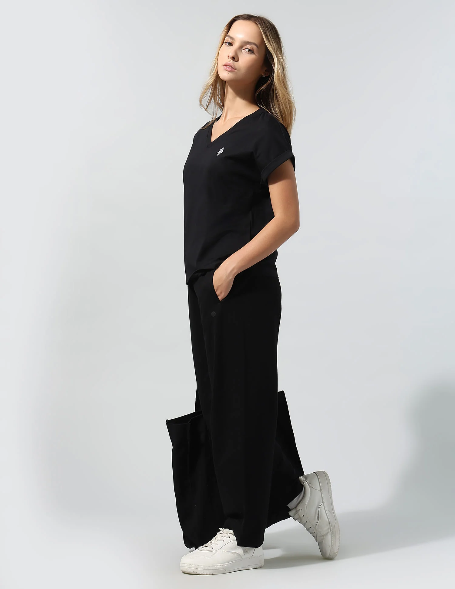 Shifted Seam Barrel Fit Trousers - Image 3