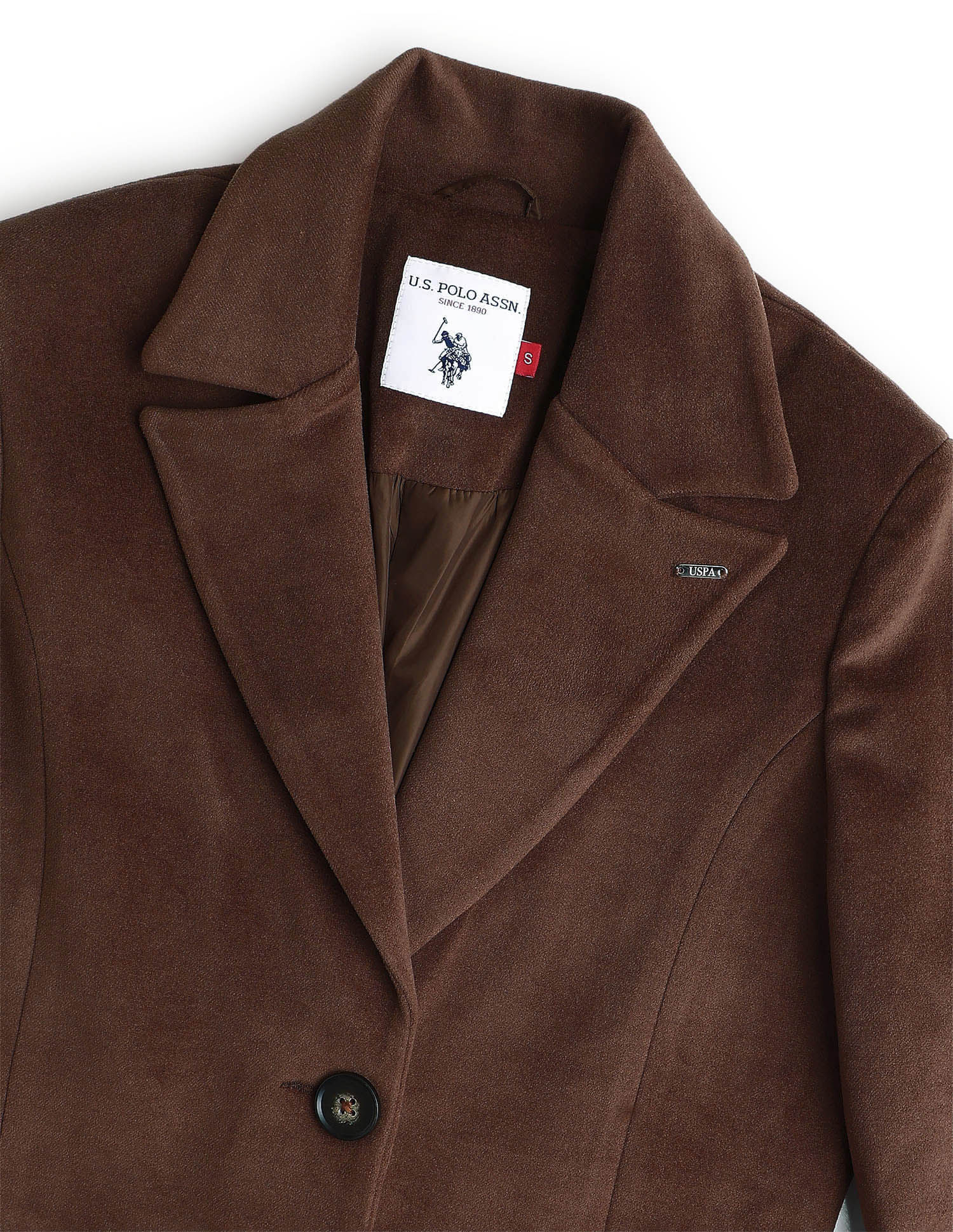 Single Breasted Notch Lapel Coat - Image 2