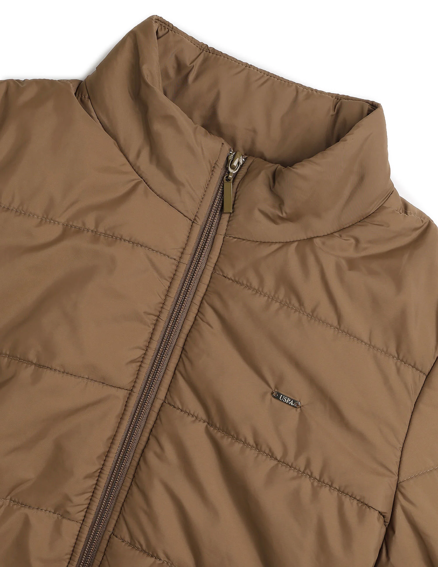 Skinny Fit Solid Padded Jacket - Image 2