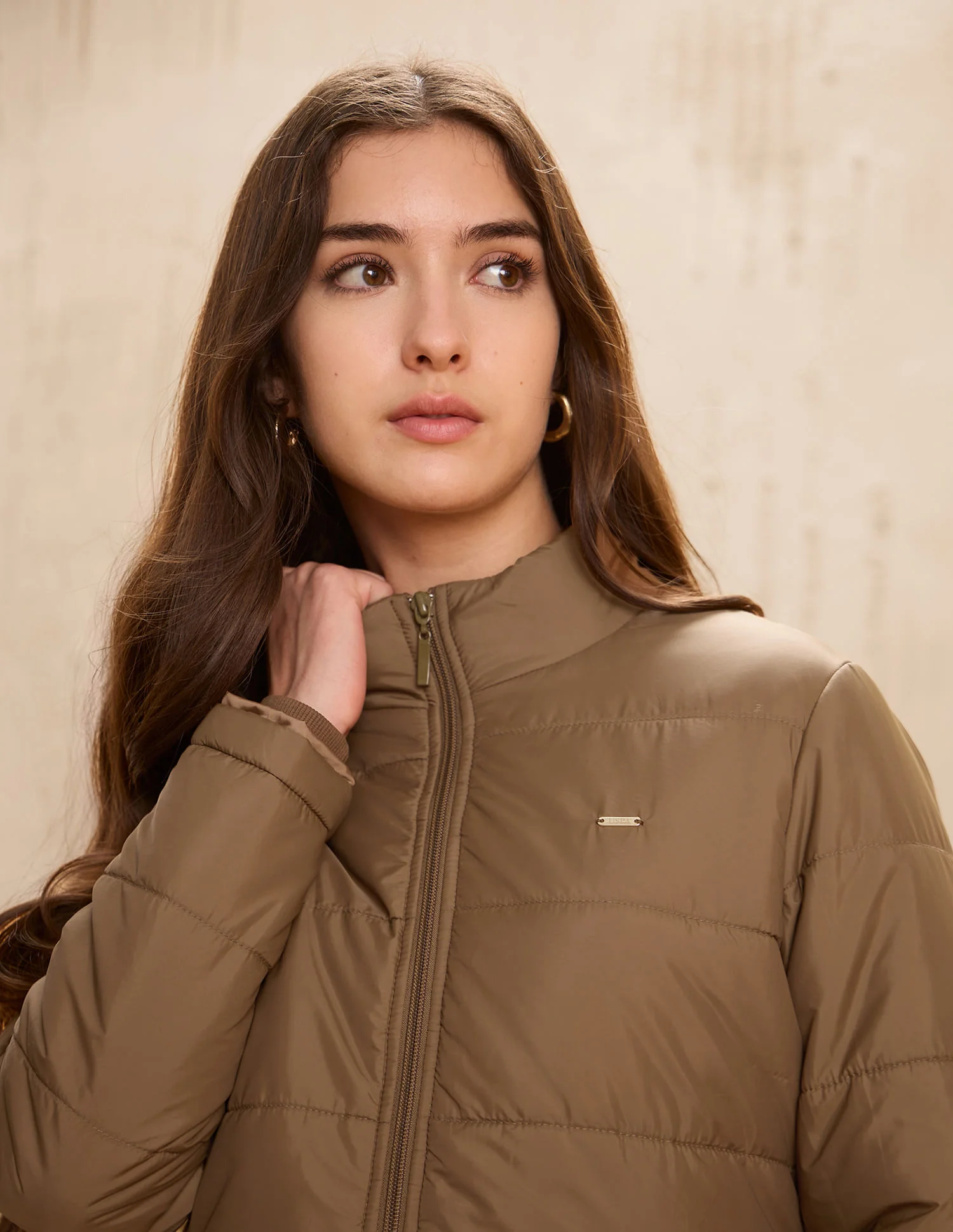 Skinny Fit Solid Padded Jacket - Image 7