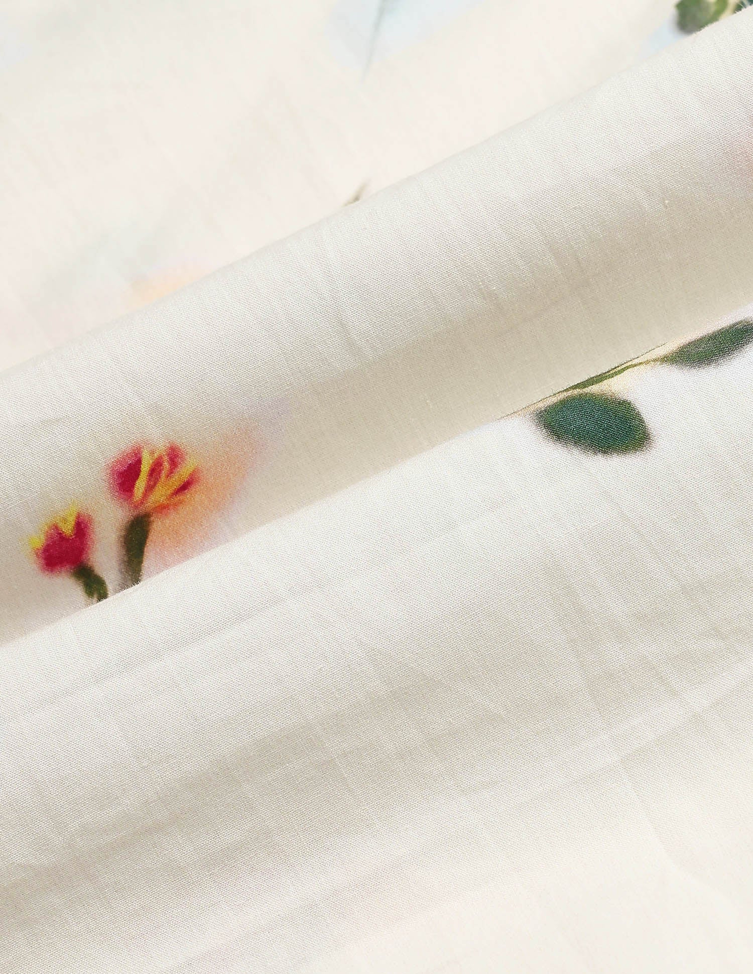 Smocking Floral Printed Top - Image 2