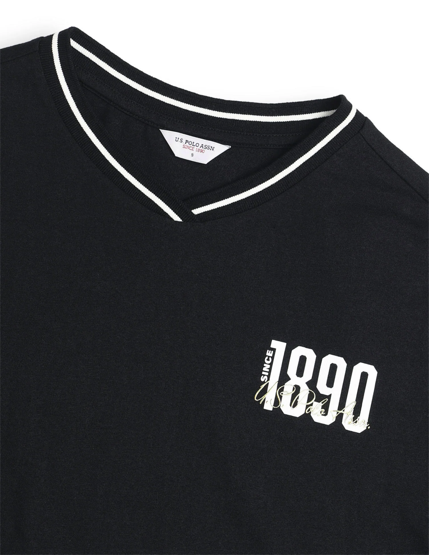 Solid Boxy Fit Varsity T-Shirt - Image 8