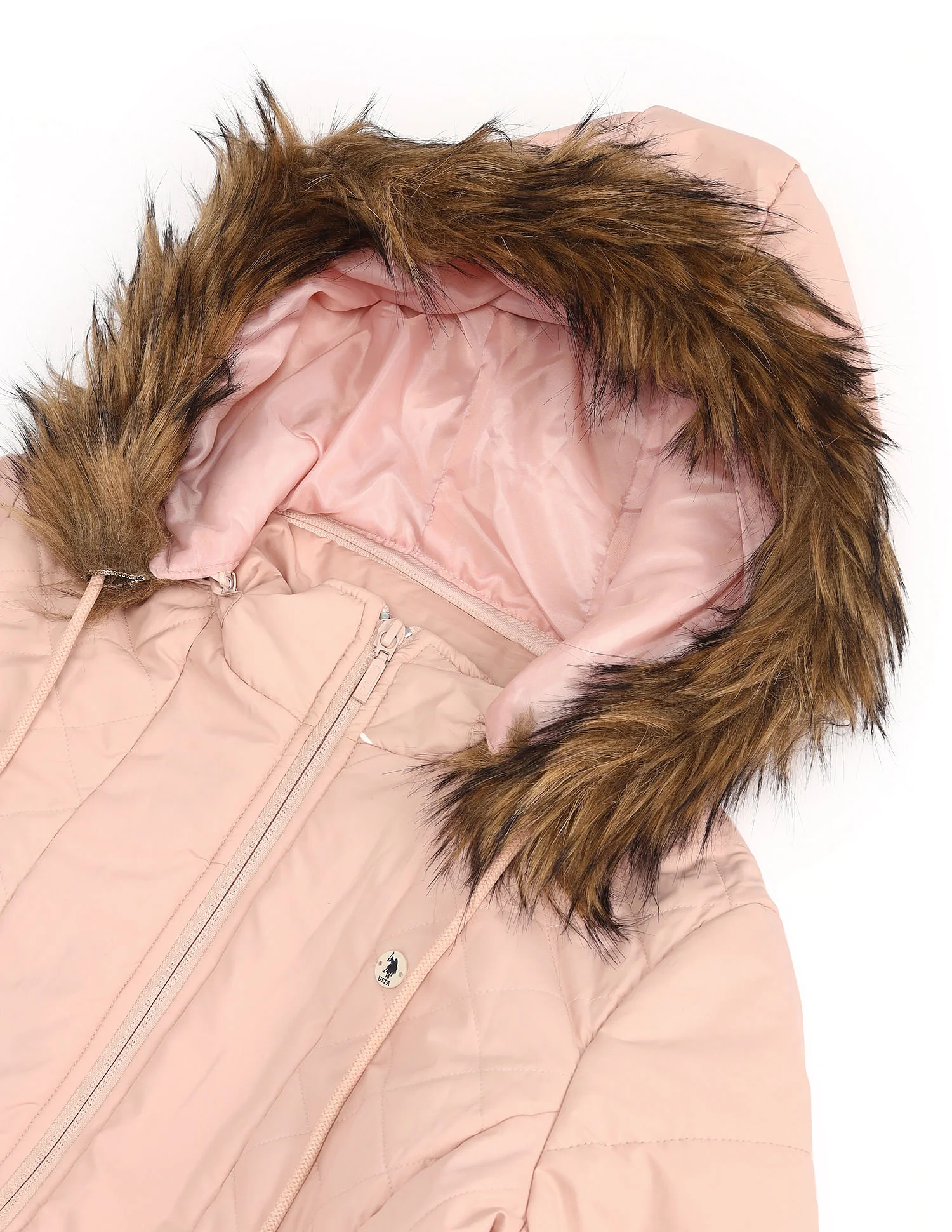 Solid Hooded Puffer Jacket - Image 2