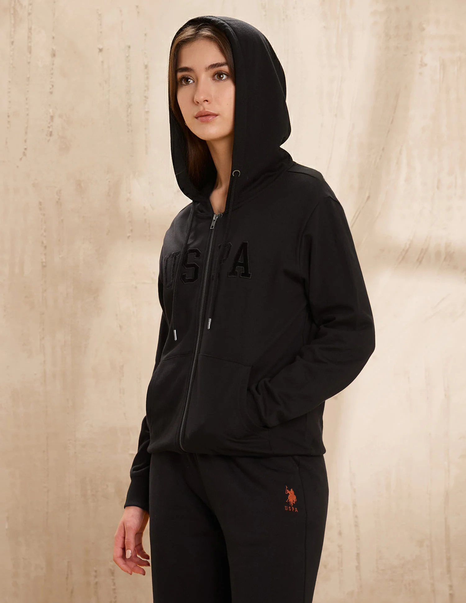 Solid Hooded Sweatshirt - Image 4