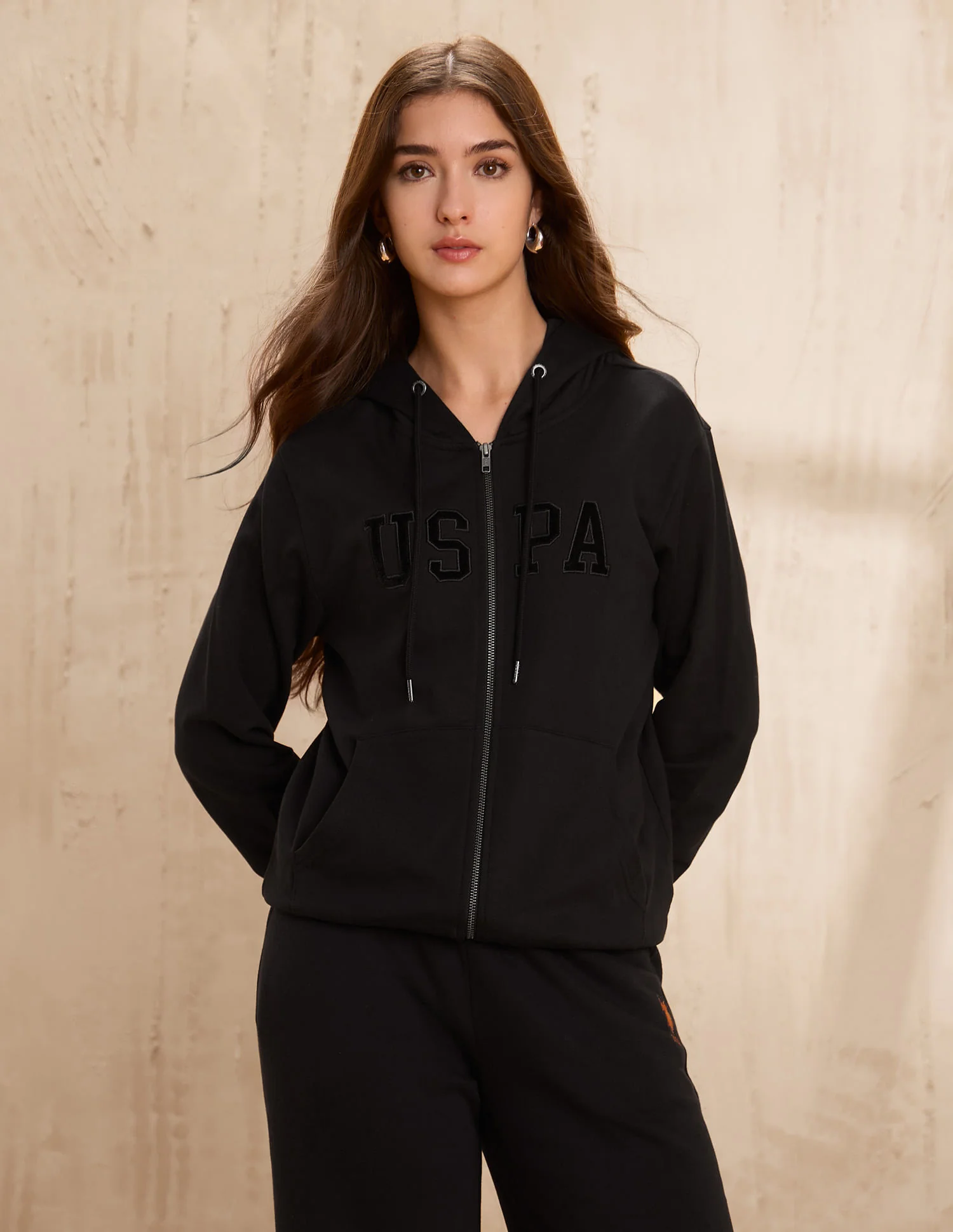 Solid Hooded Sweatshirt - Image 6