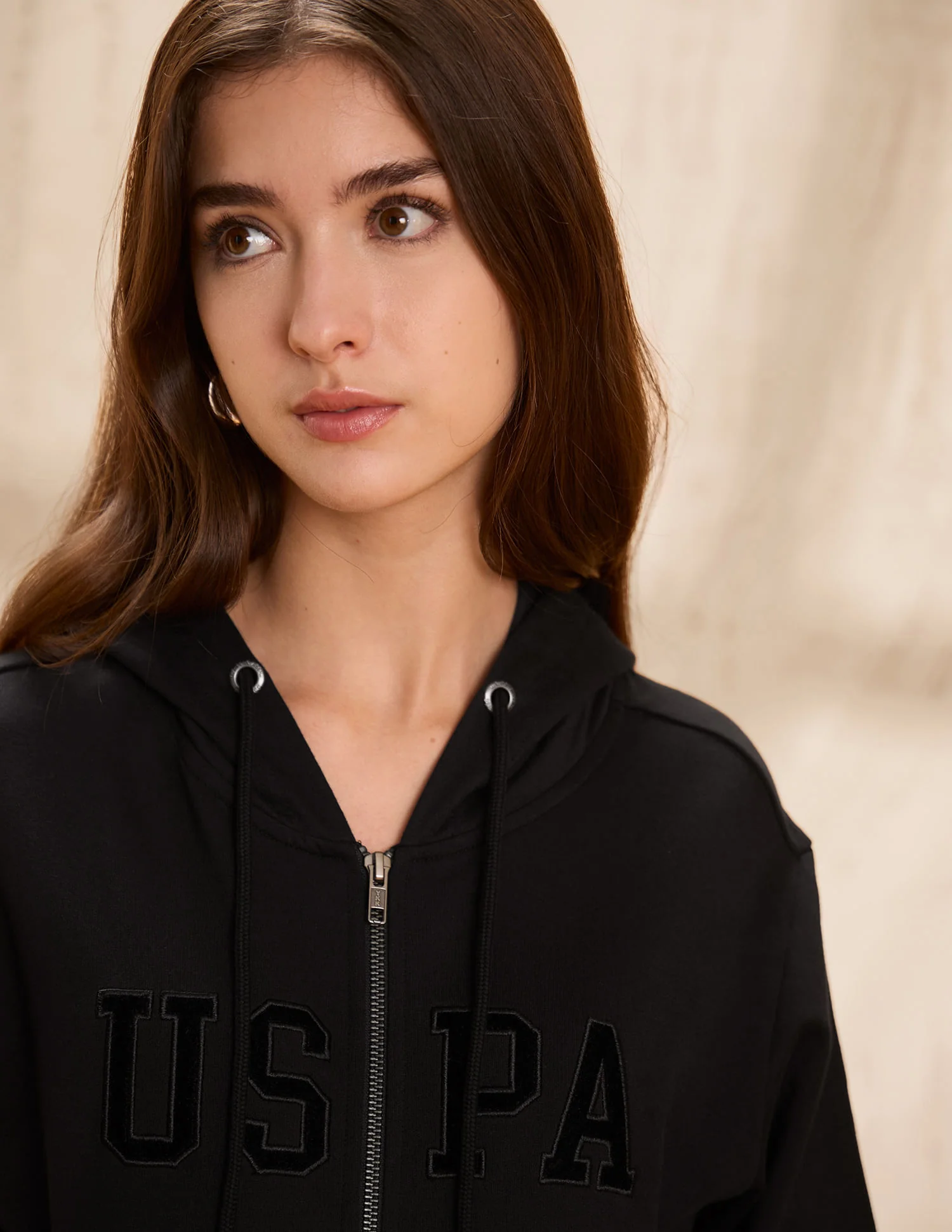 Solid Hooded Sweatshirt - Image 7