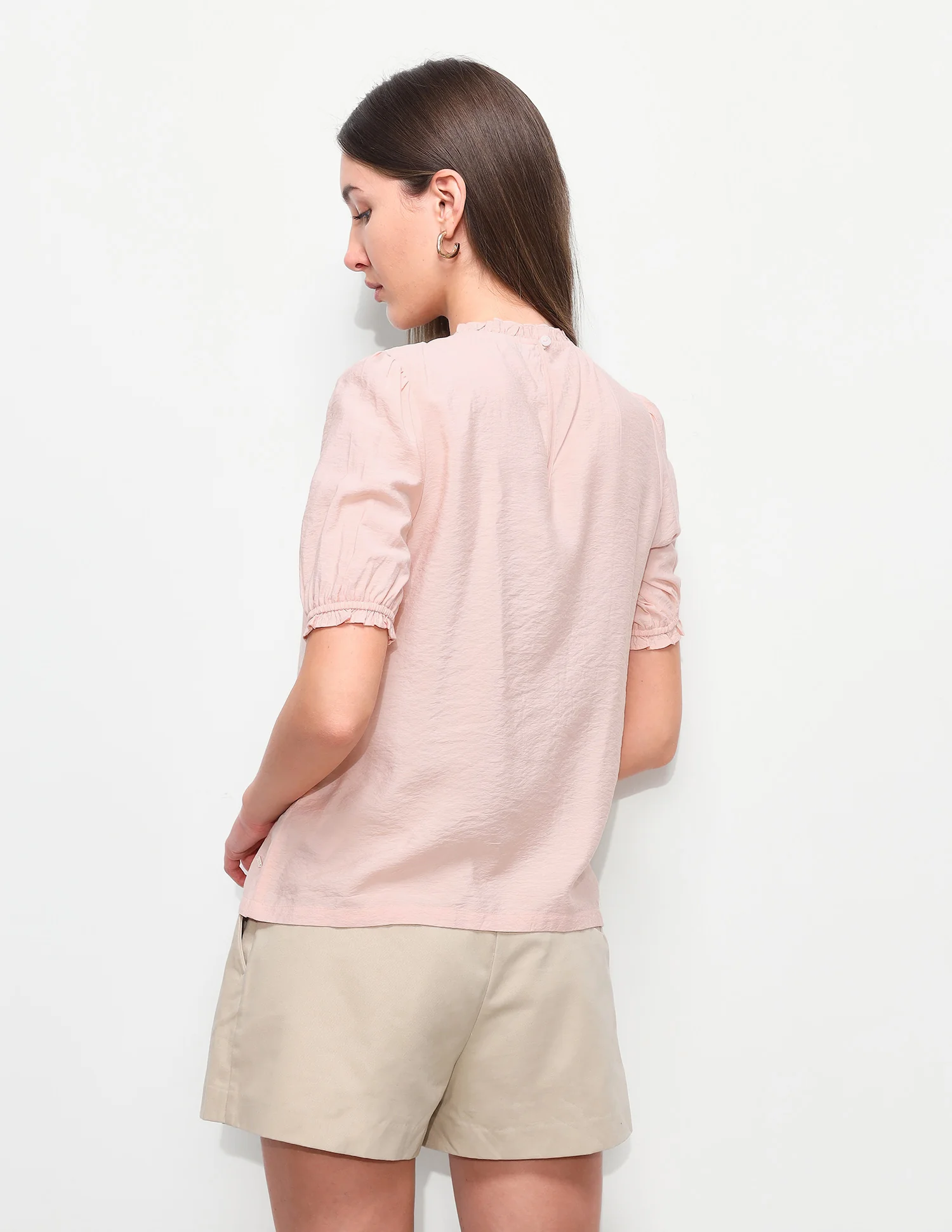Solid Lace Regular Fit Top - Image 5