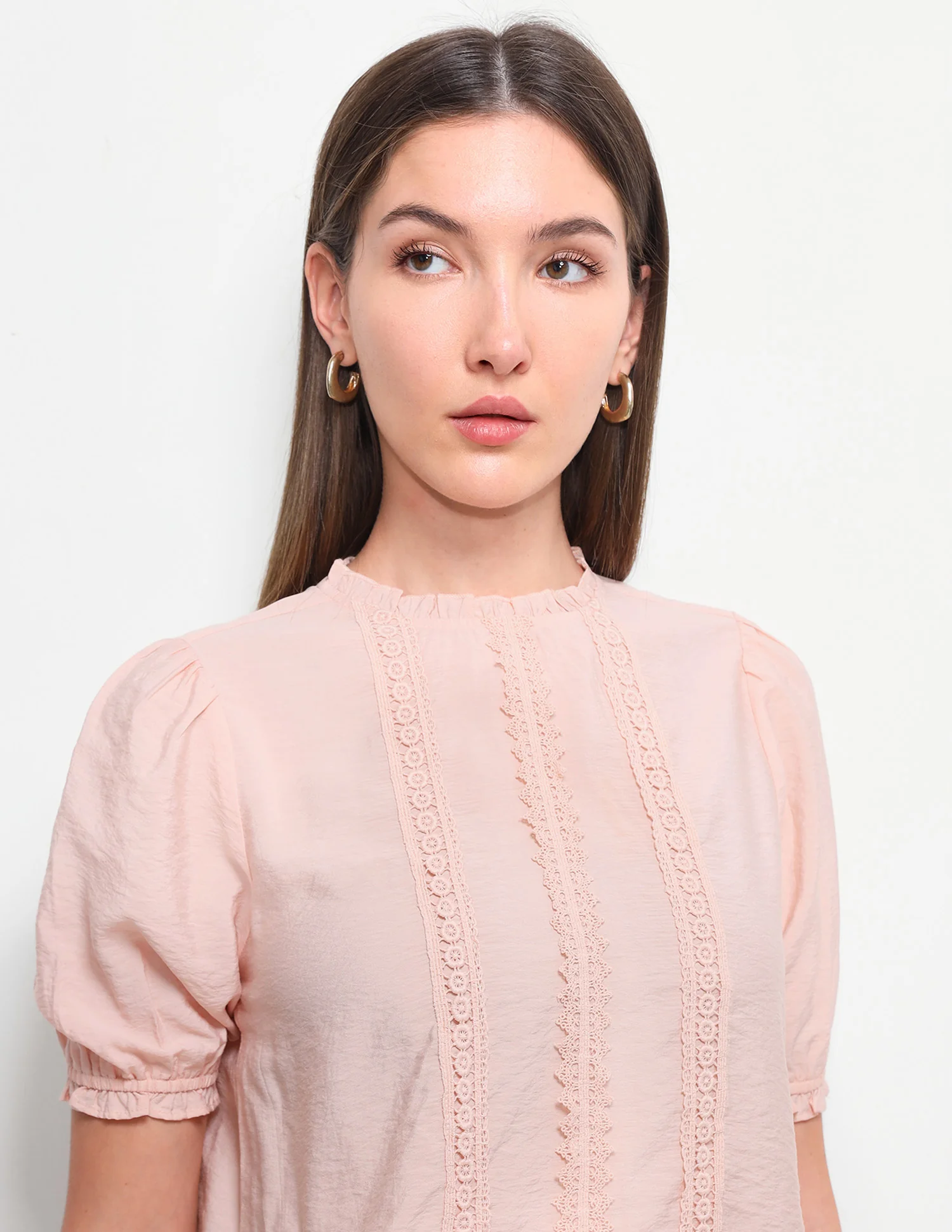 Solid Lace Regular Fit Top - Image 7