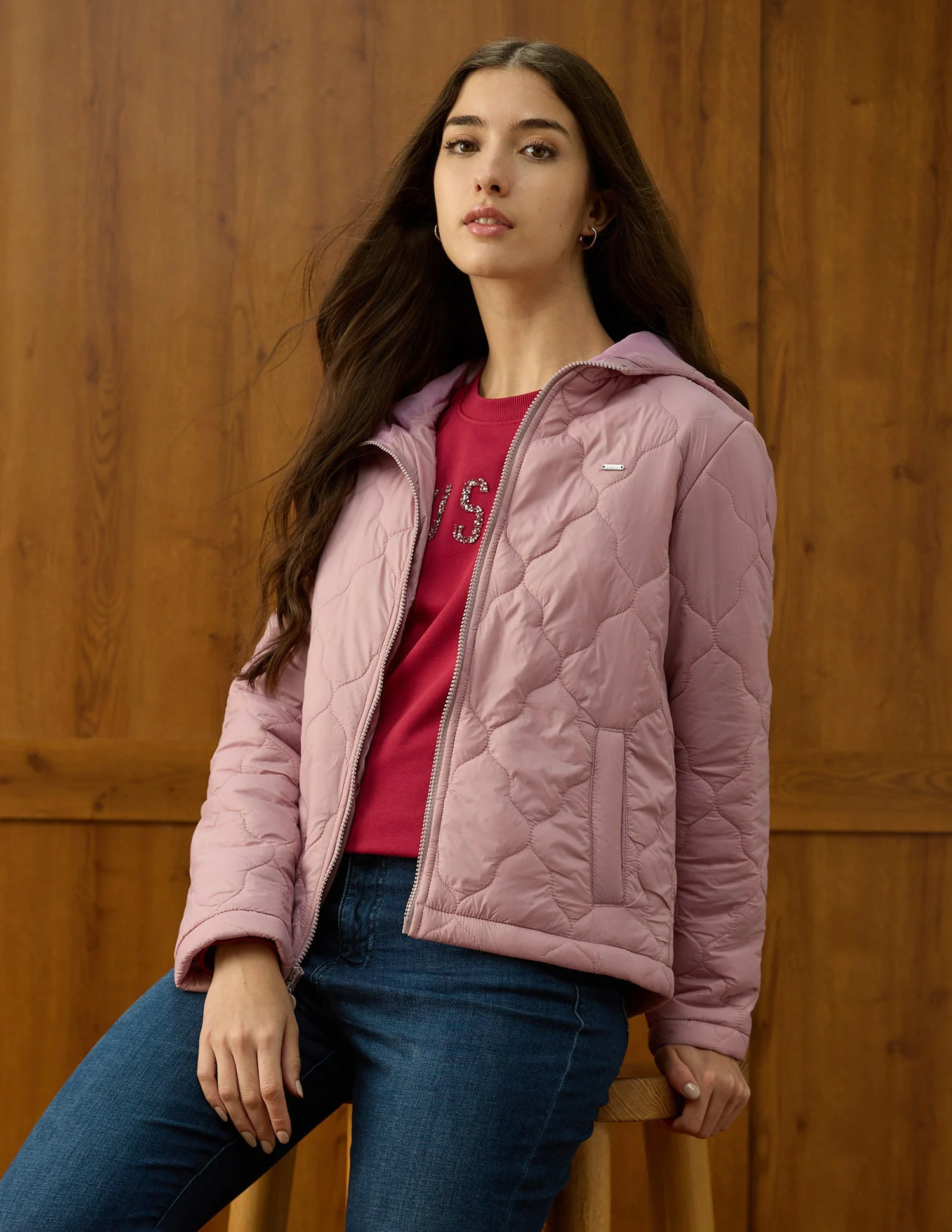 Solid Quilted Jacket