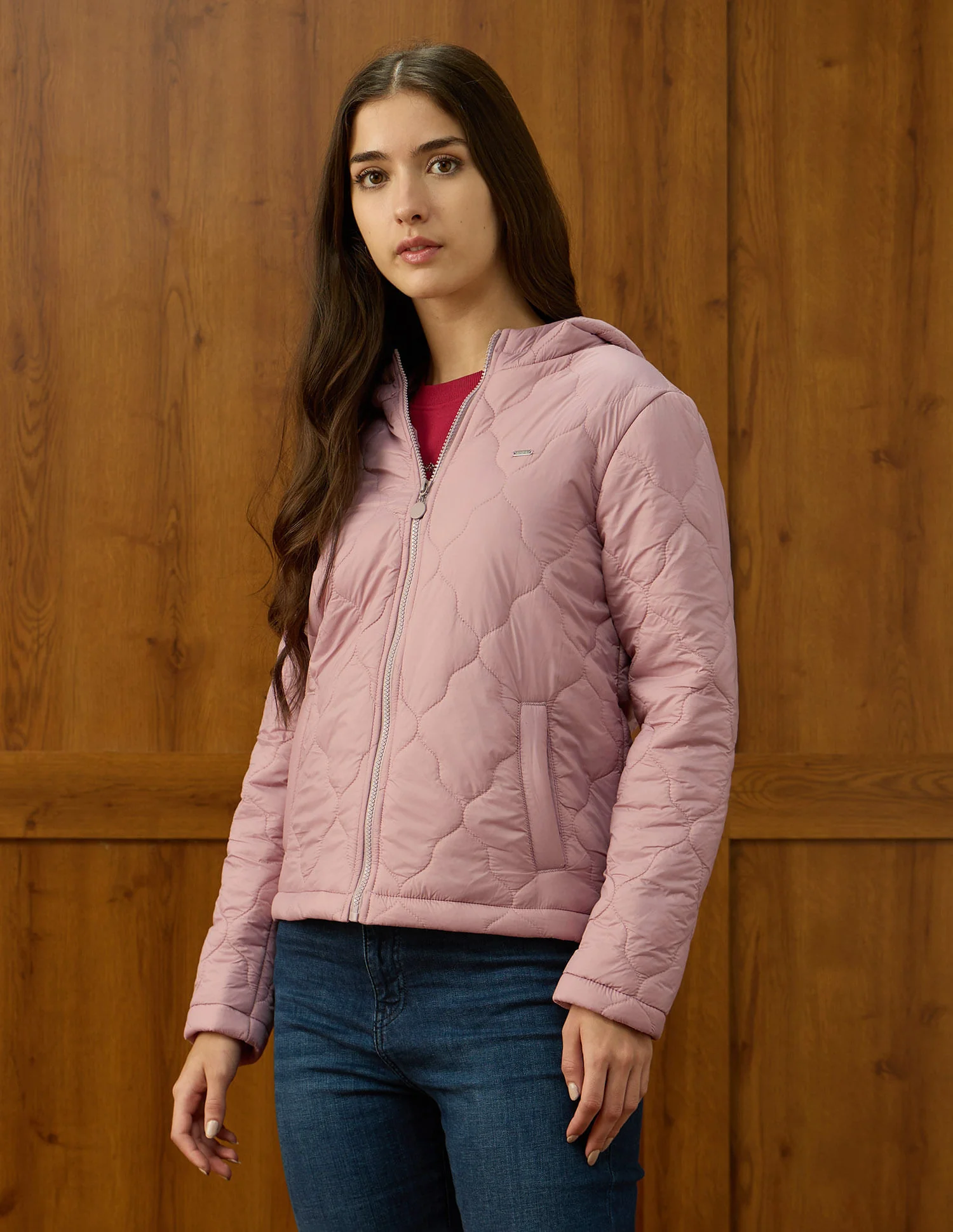 Solid Quilted Jacket - Image 4