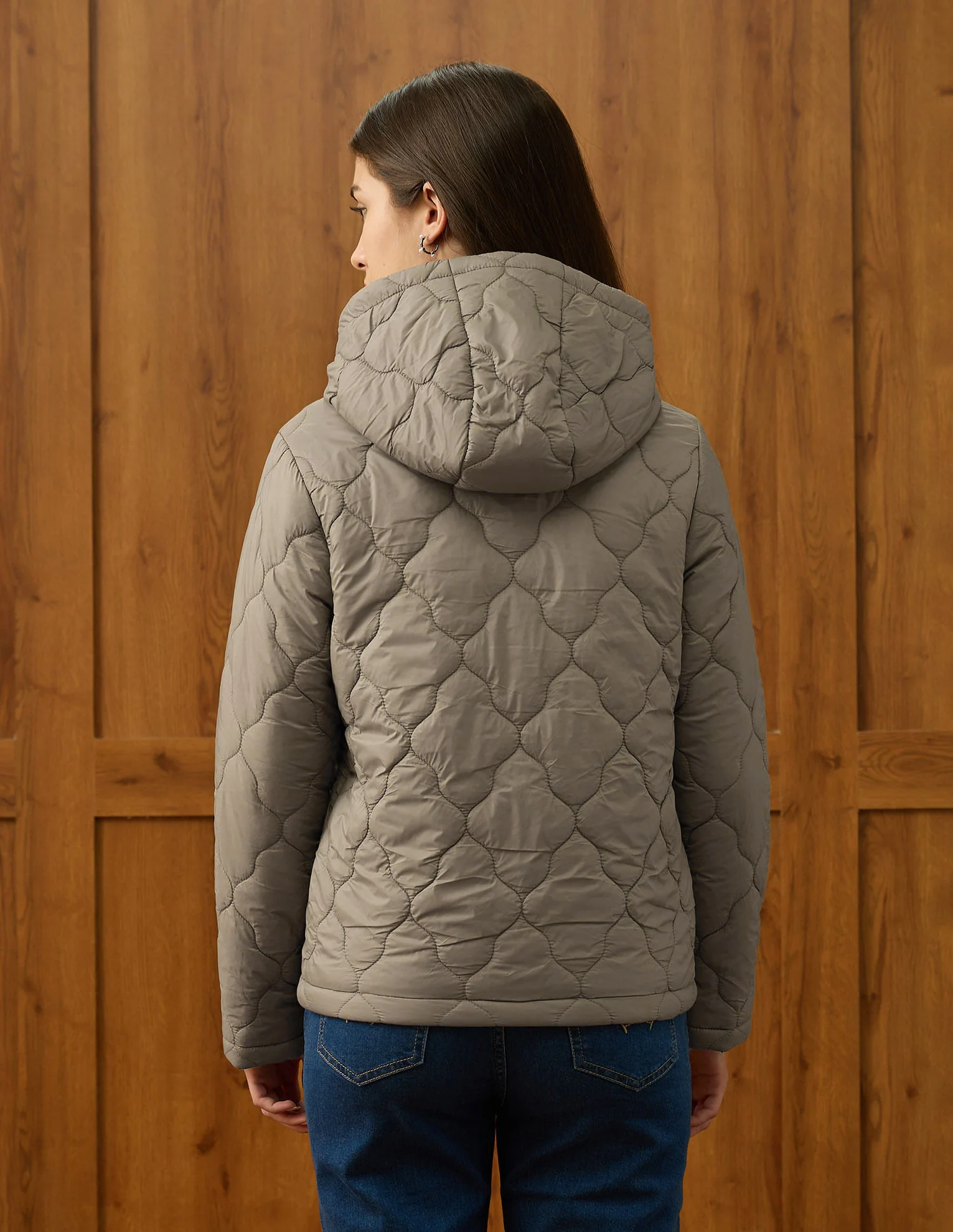 Solid Quilted Jacket - Image 5