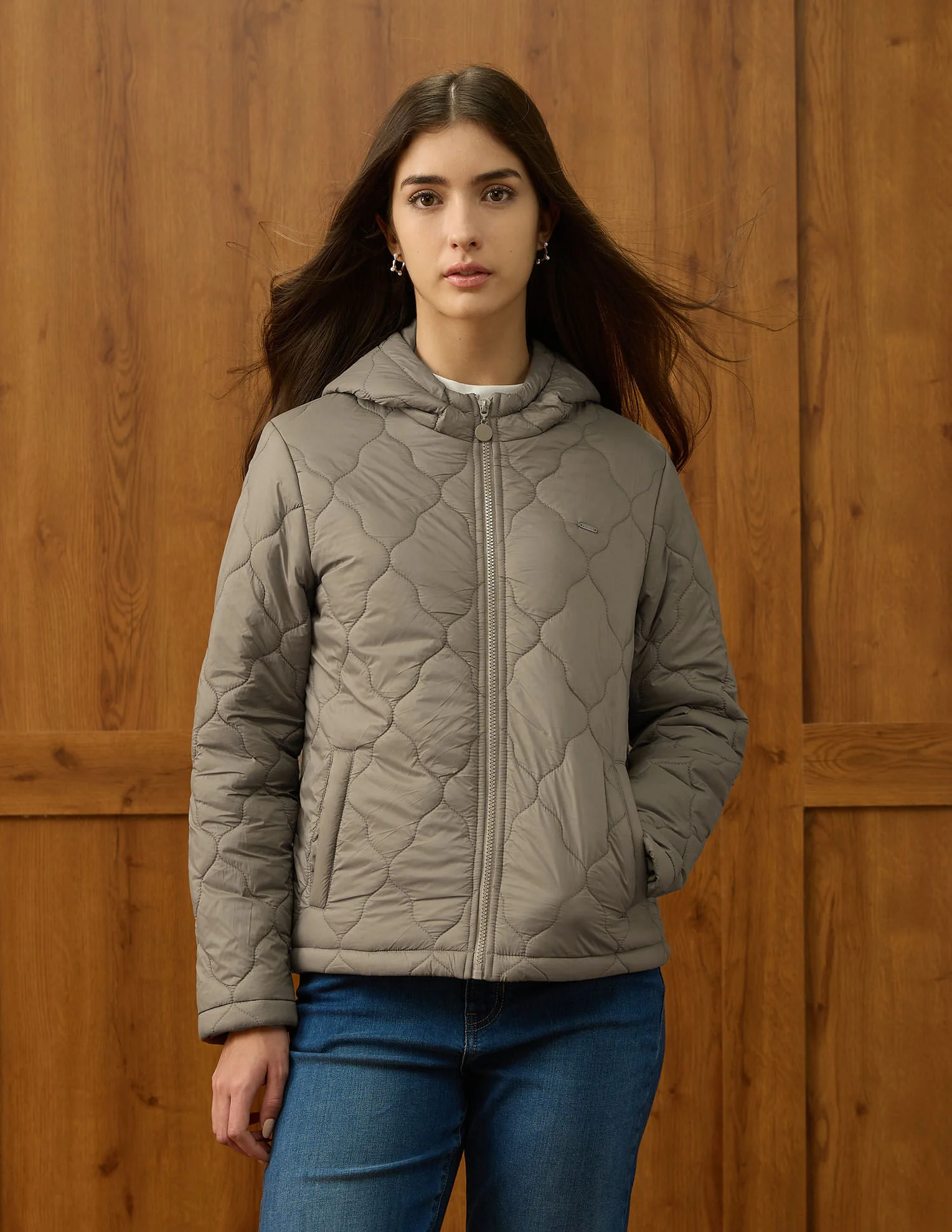 Solid Quilted Jacket - Image 6
