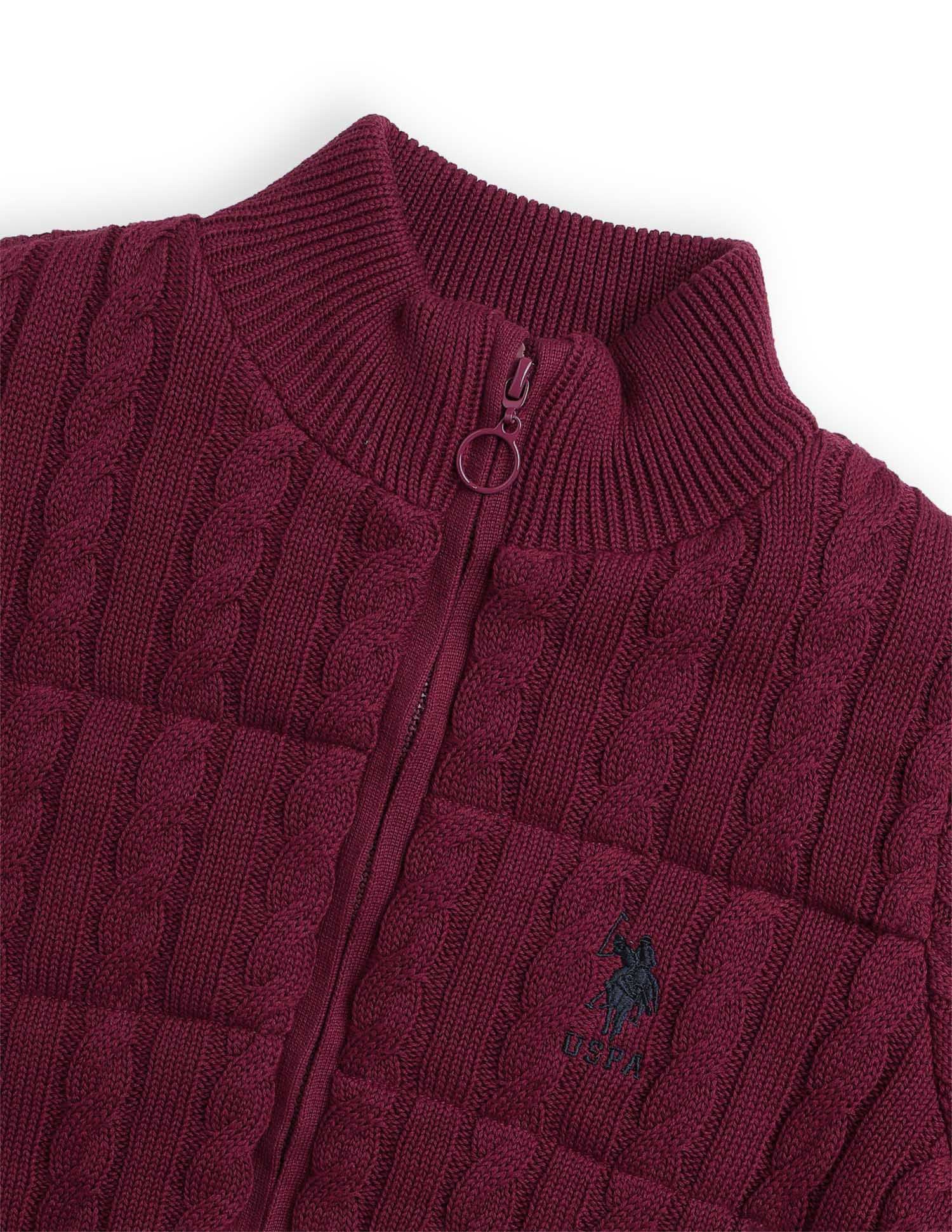 Solid Regular Fit High Neck Jacket - Image 2