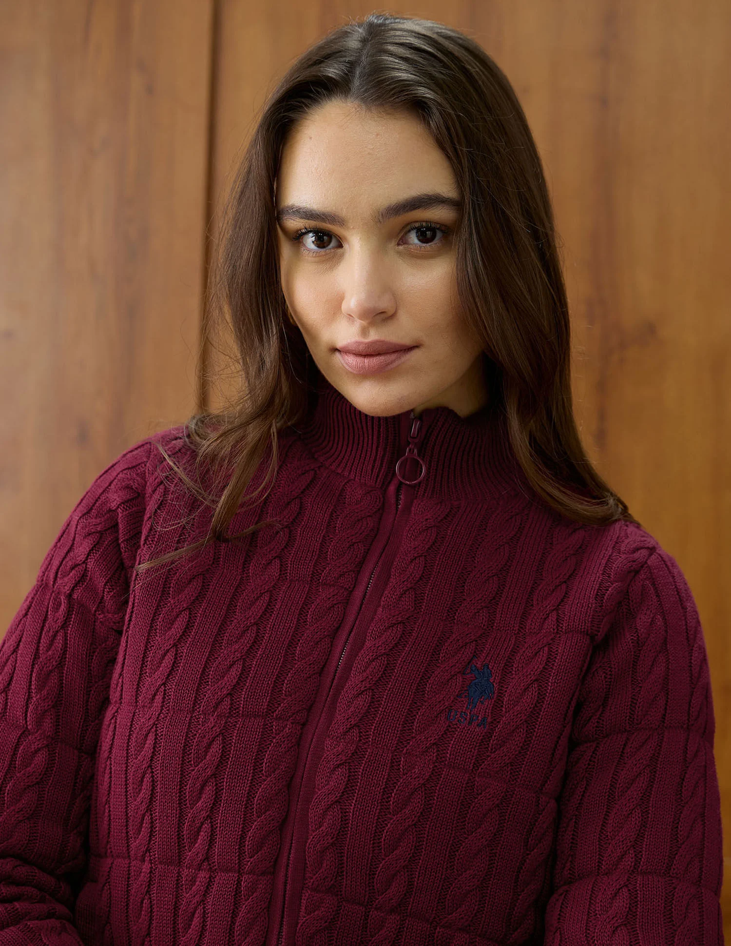 Solid Regular Fit High Neck Jacket - Image 7