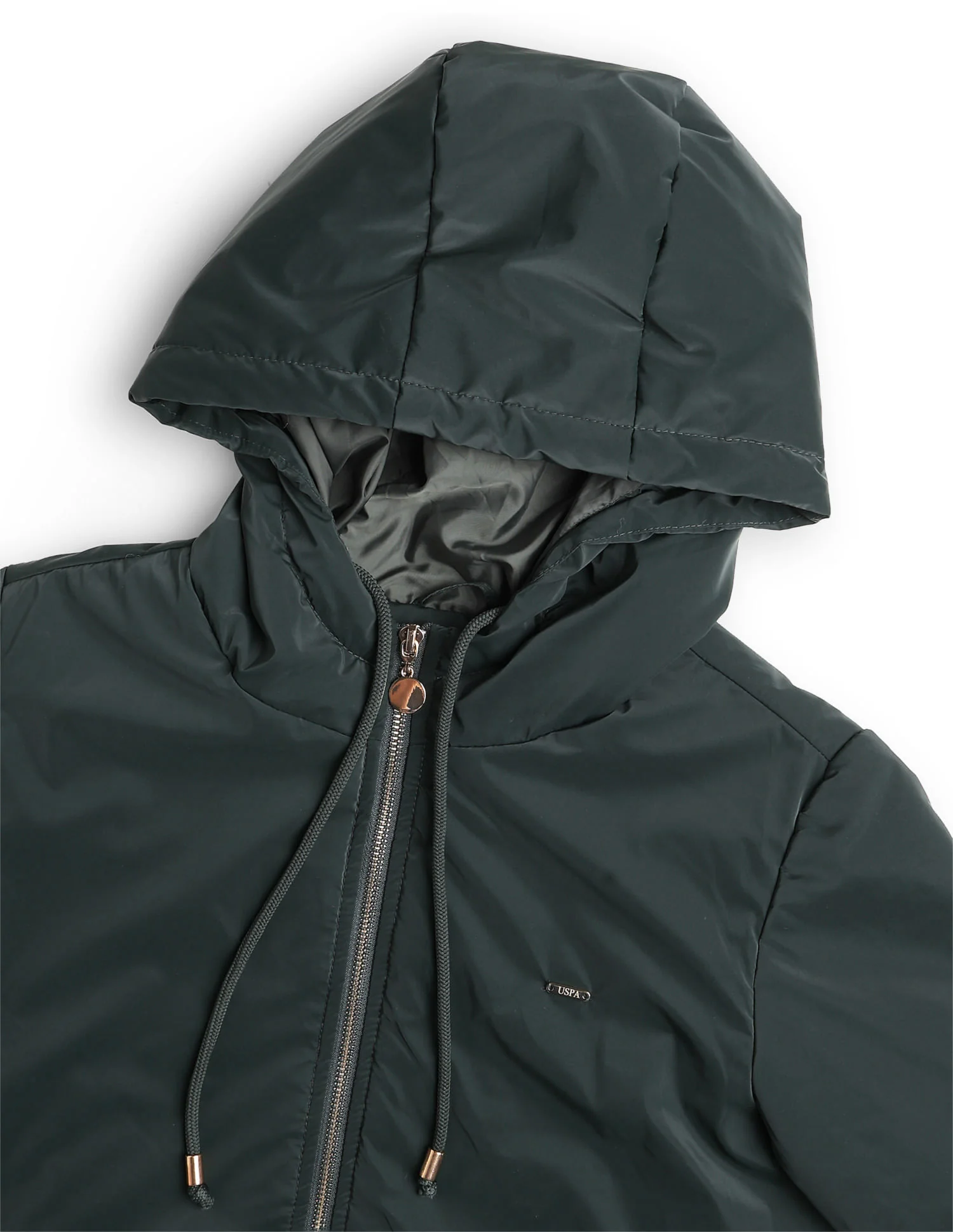 Solid Regular Fit Hooded Jacket - Image 2