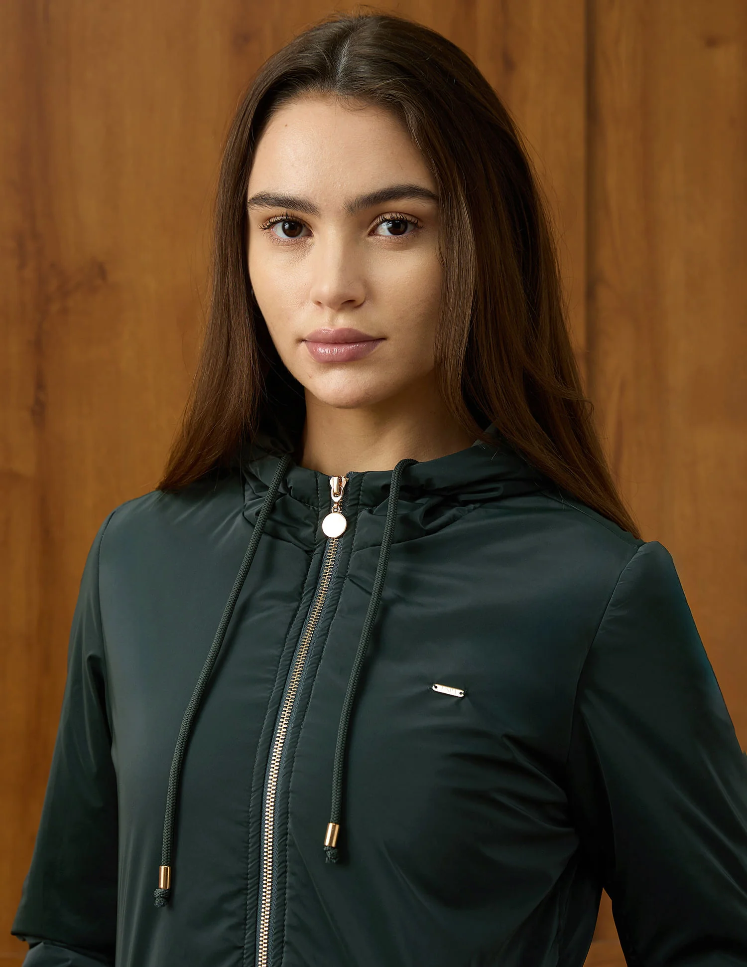 Solid Regular Fit Hooded Jacket - Image 7