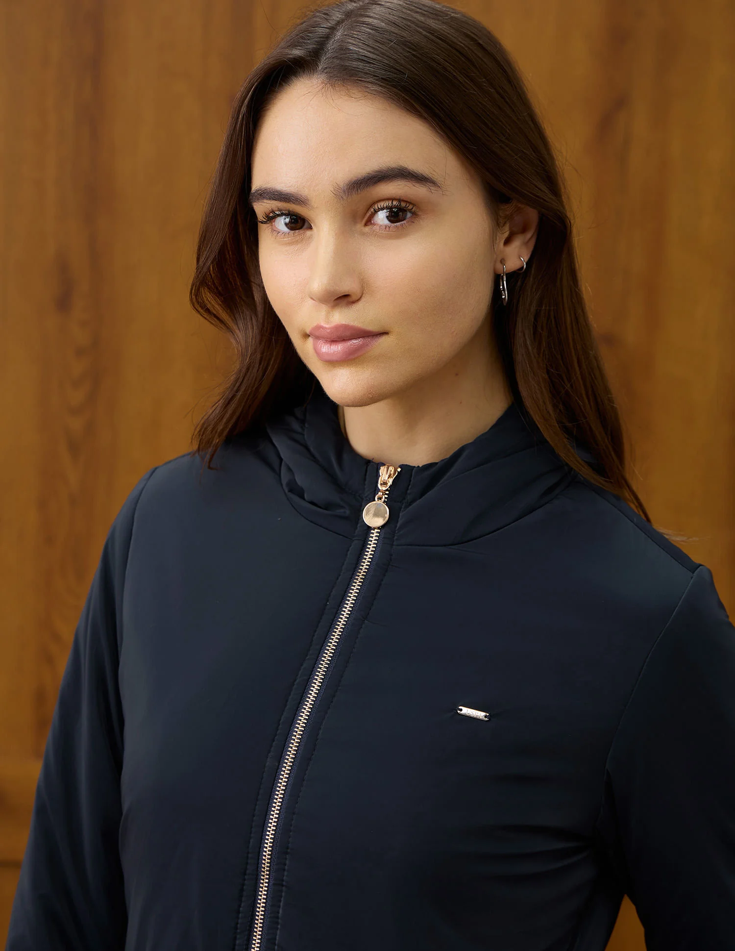 Solid Regular Fit Hooded Jacket - Image 7