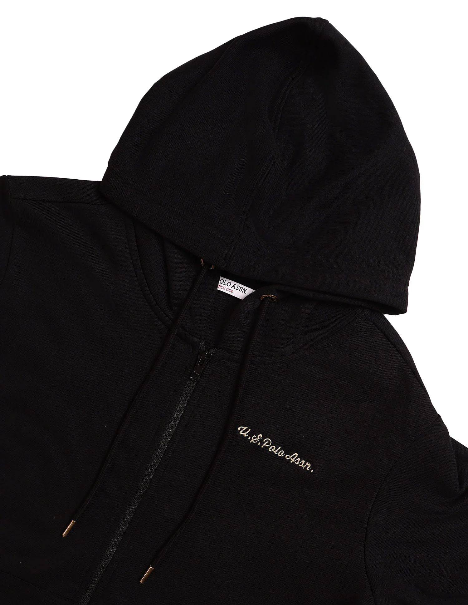 Solid Regular Fit Hooded Sweater - Image 2