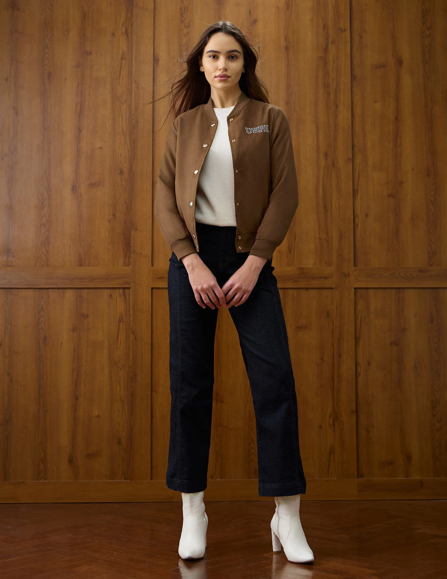 Solid Regular Fit Jacket - Image 3