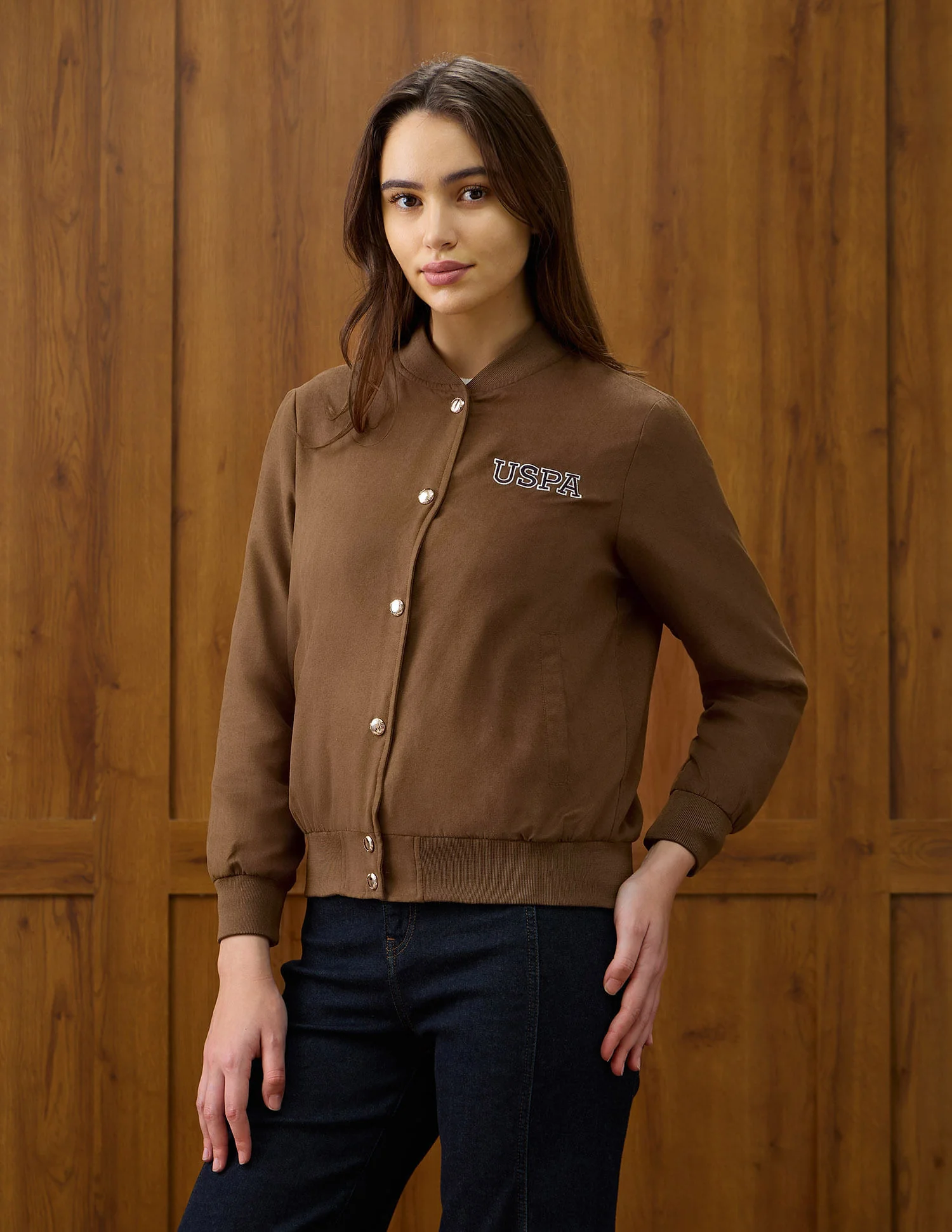 Solid Regular Fit Jacket - Image 4