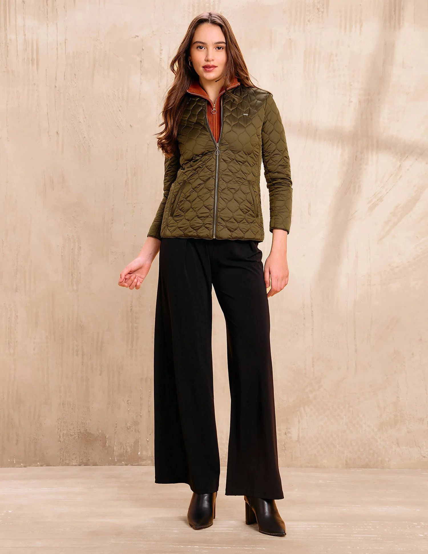 Solid Regular Fit Jacket - Image 3