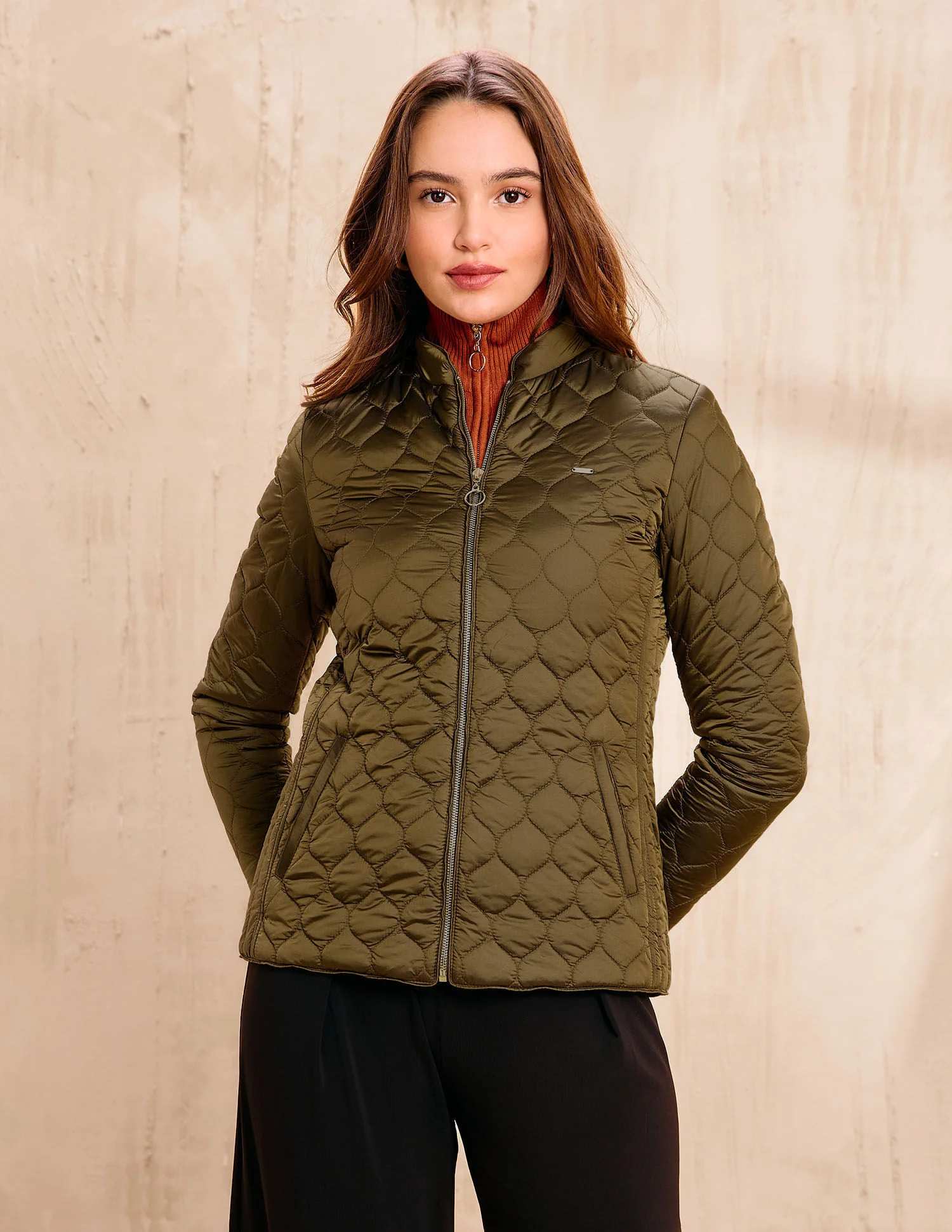 Solid Regular Fit Jacket - Image 6