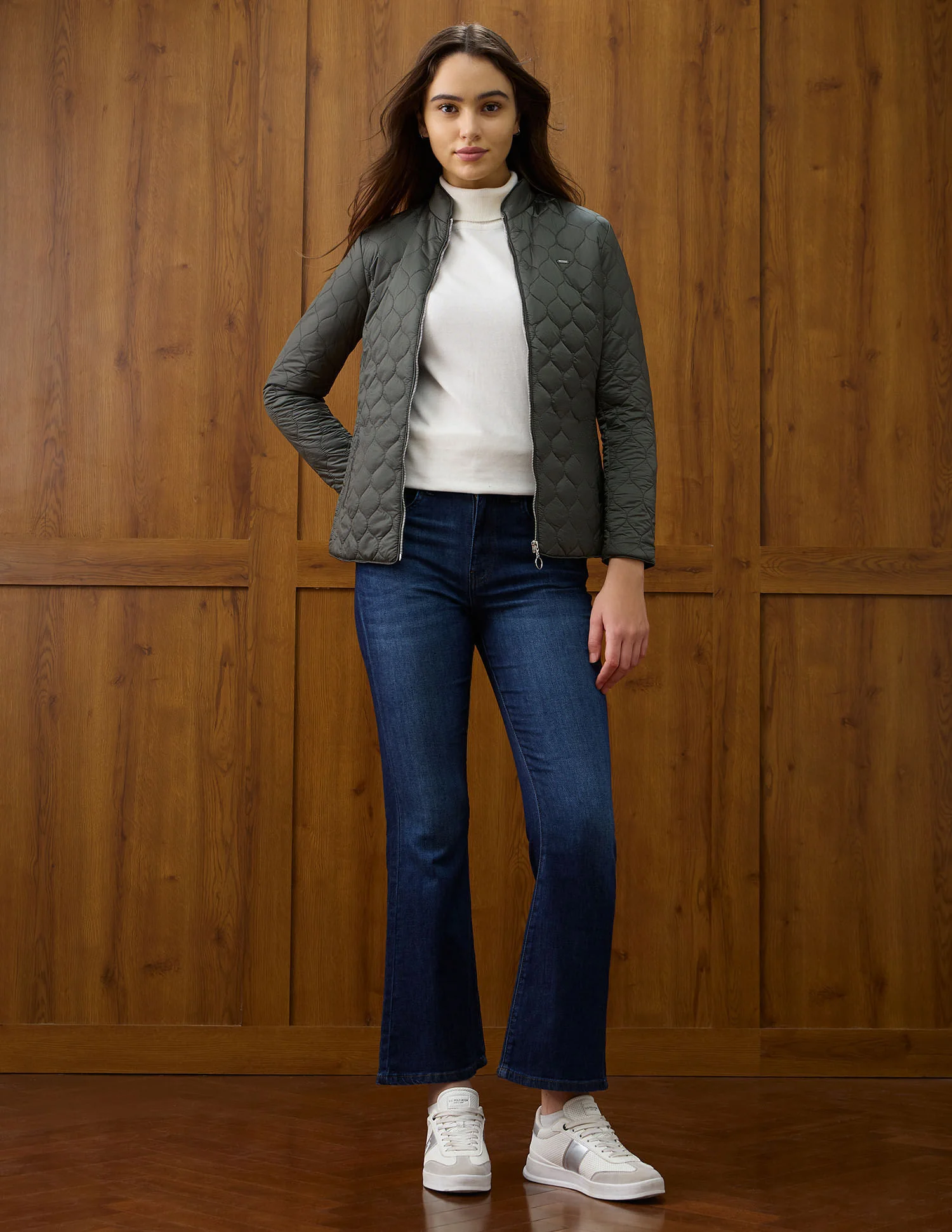 Solid Regular Fit Jacket - Image 3