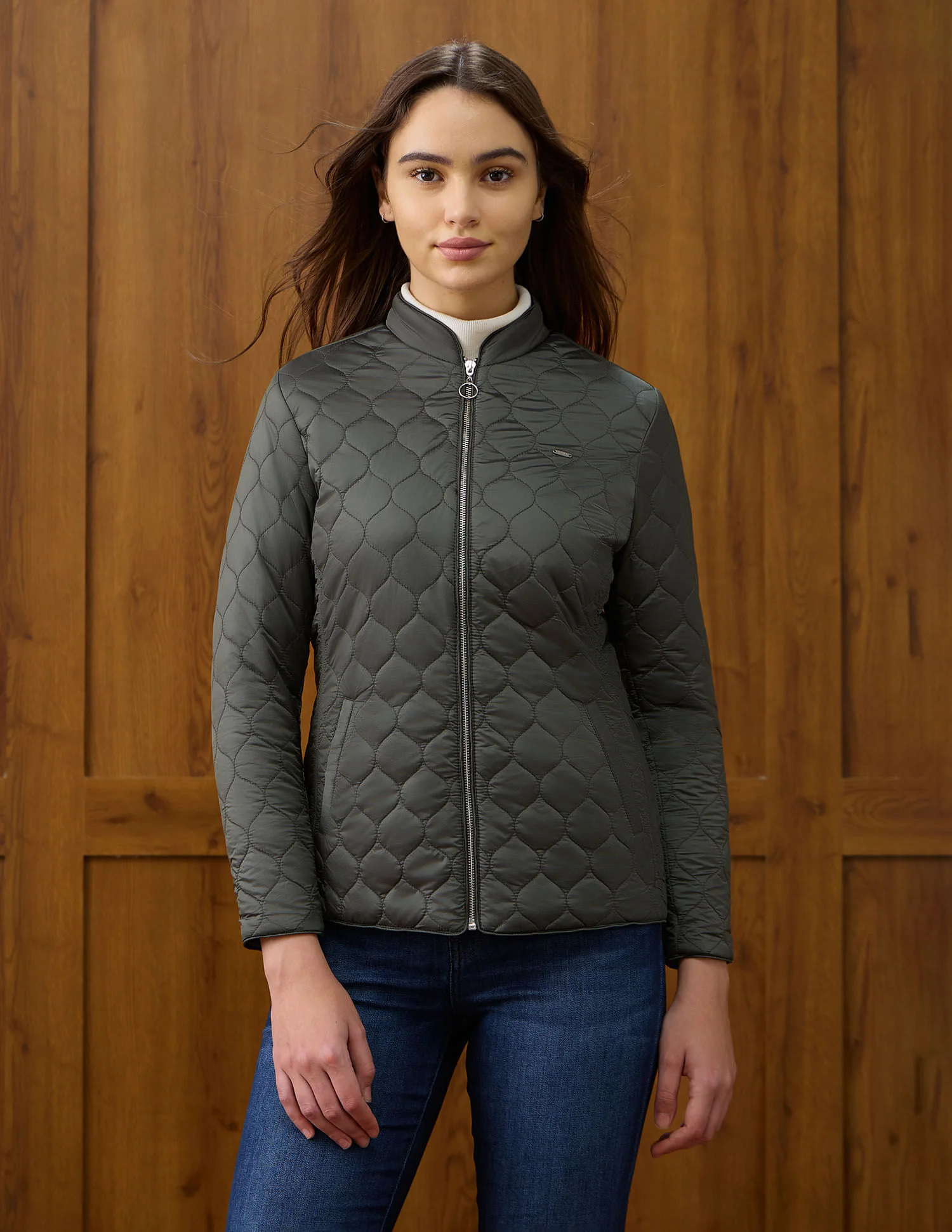 Solid Regular Fit Jacket - Image 6