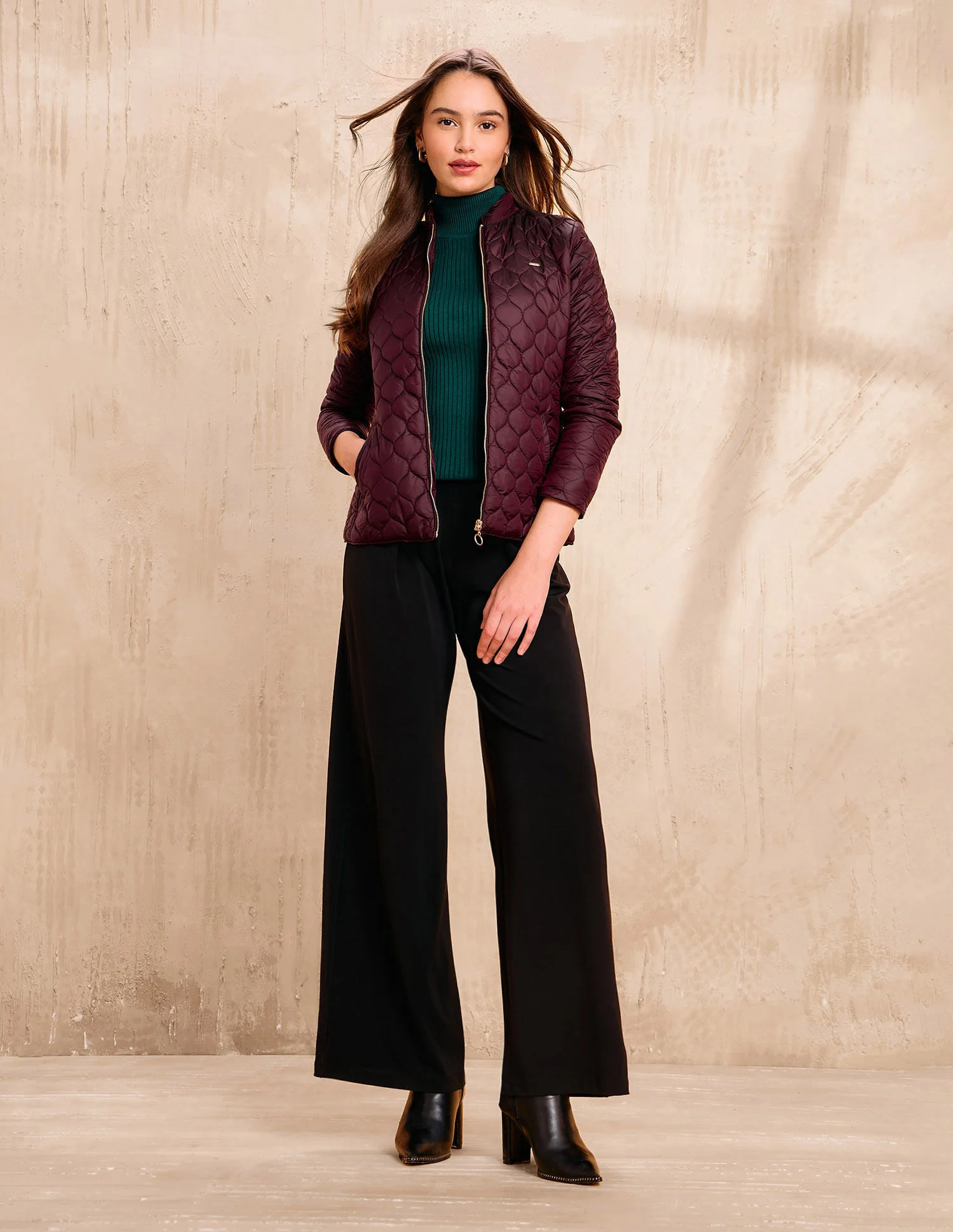 Solid Regular Fit Jacket - Image 3