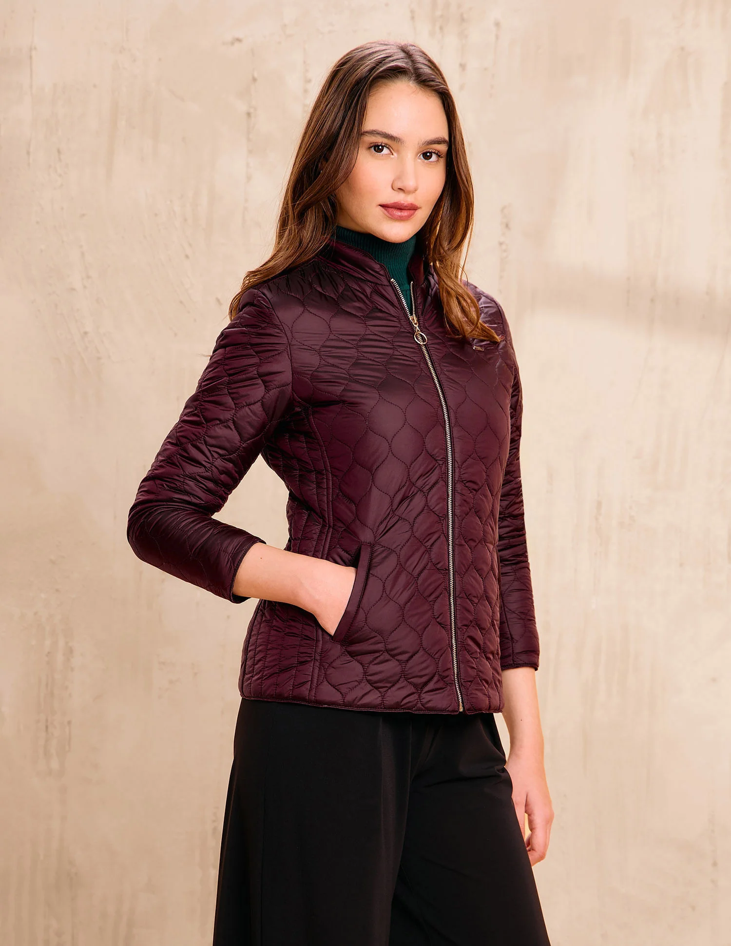 Solid Regular Fit Jacket - Image 4