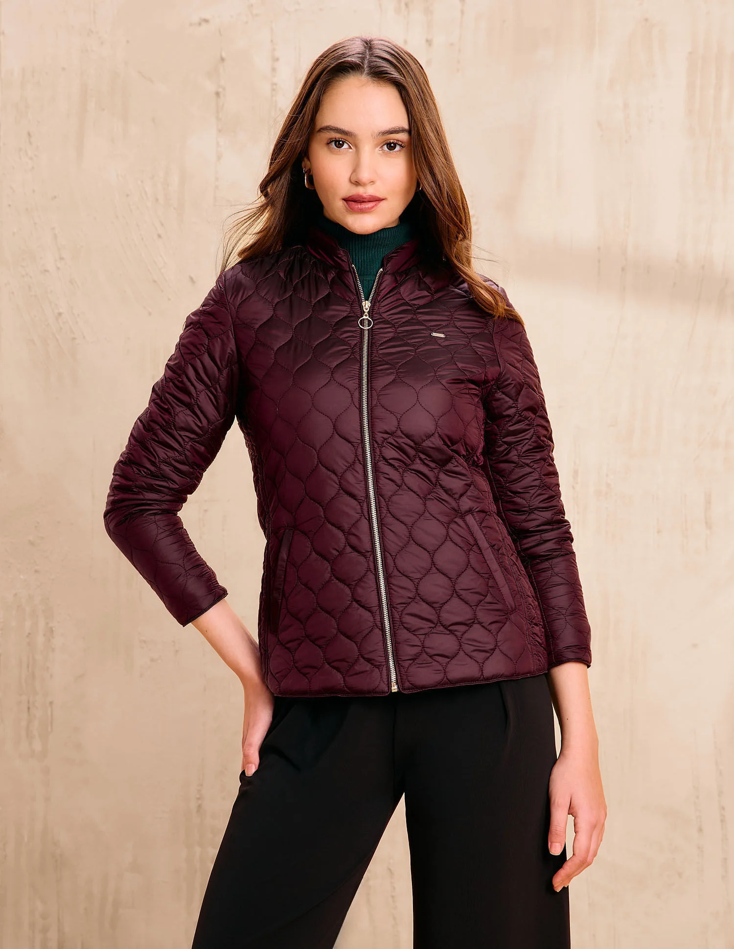 Solid Regular Fit Jacket - Image 6