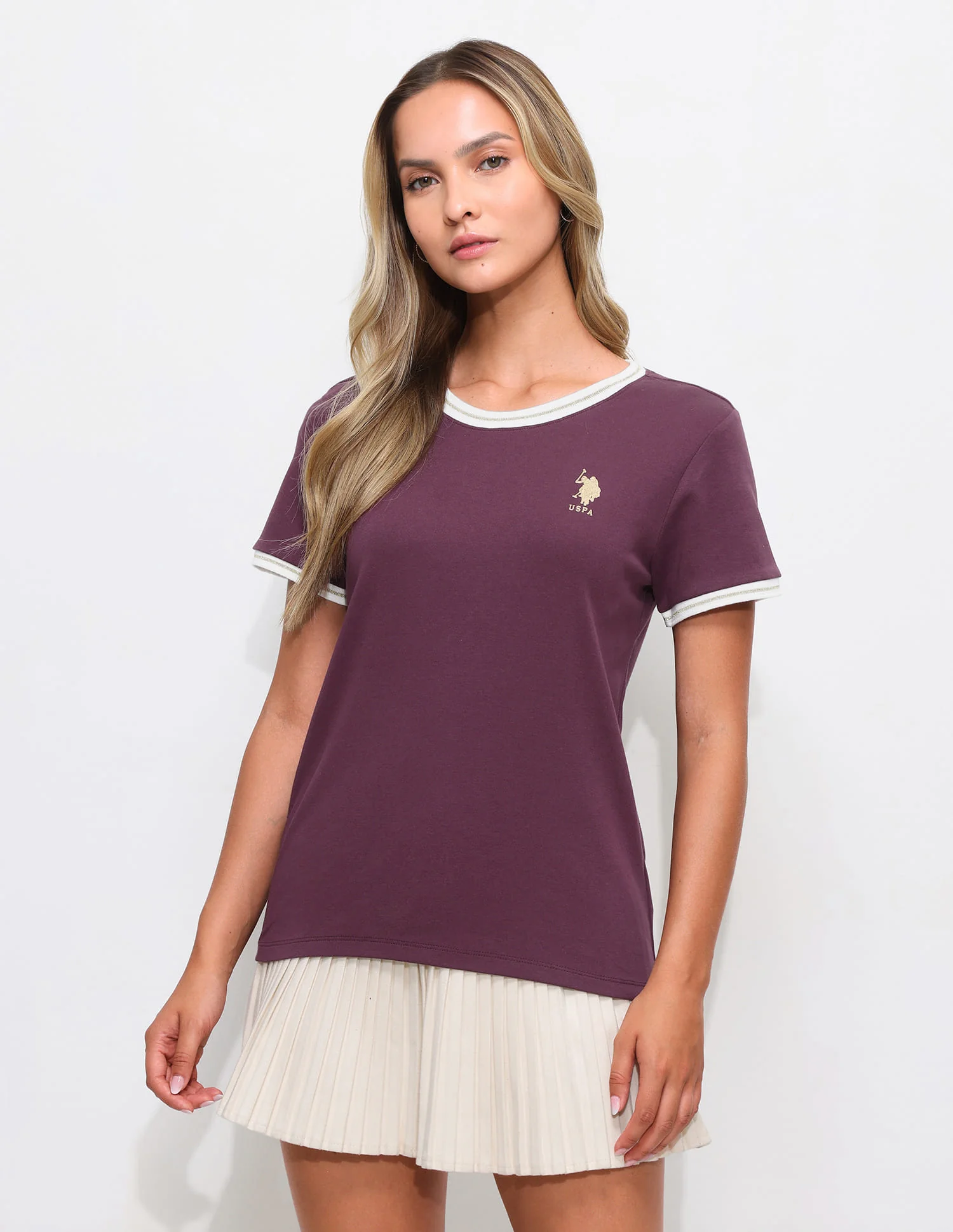 Solid Regular Fit Lurex T-Shirt - Image 6